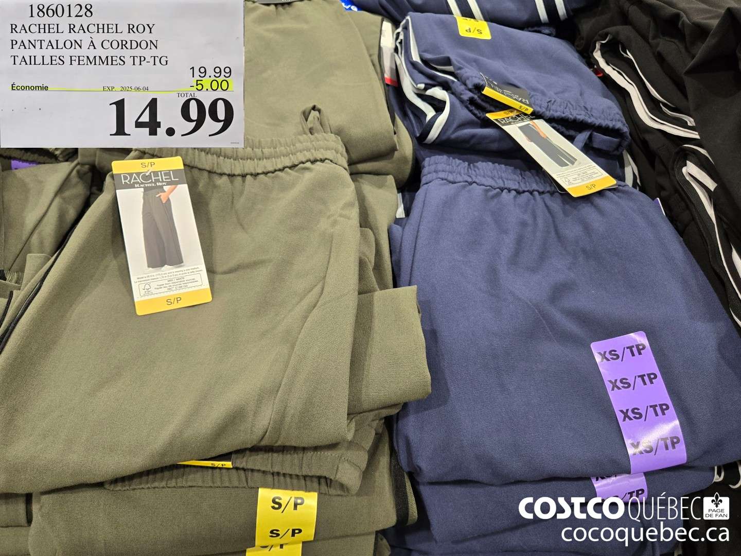 1860128 RACHEL RACHEL ROY PANTALON A CORDON TAILLES FEMMES TP-TG  ($5.00 INSTANT SAVINGS EXPIRES ON 2025-06-04) $14.99