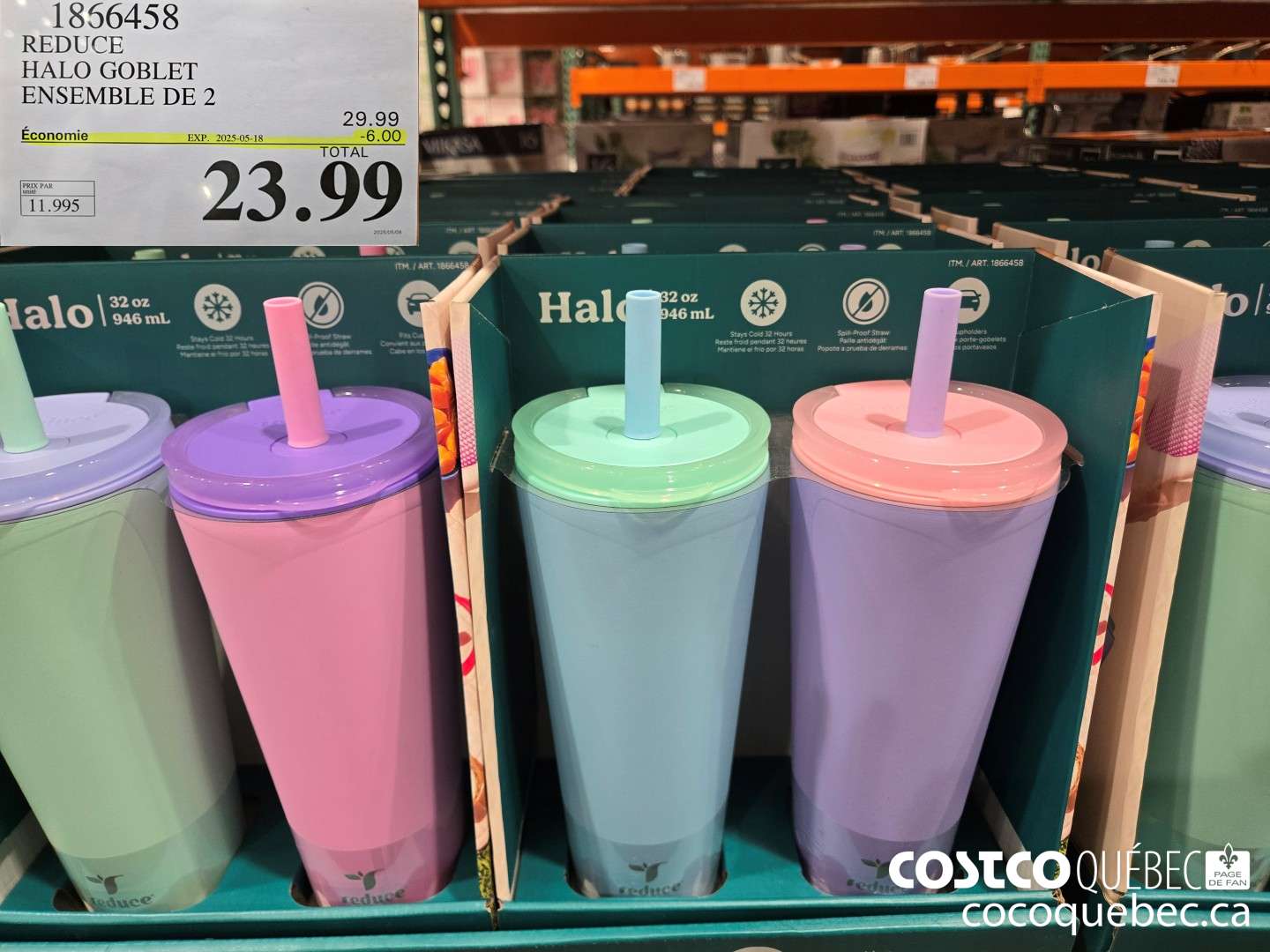 1856458 REDUCE HALO GOBLET ENSEMBLE DE 2  ($6.00 INSTANT SAVINGS EXPIRES ON 2025-05-18) $23.99