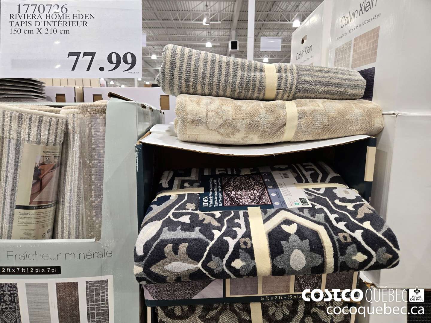 1770726 RIVIERA HOME EDEN TAPIS D'INTERIEUR 150 cm X 210 cm  $11.99