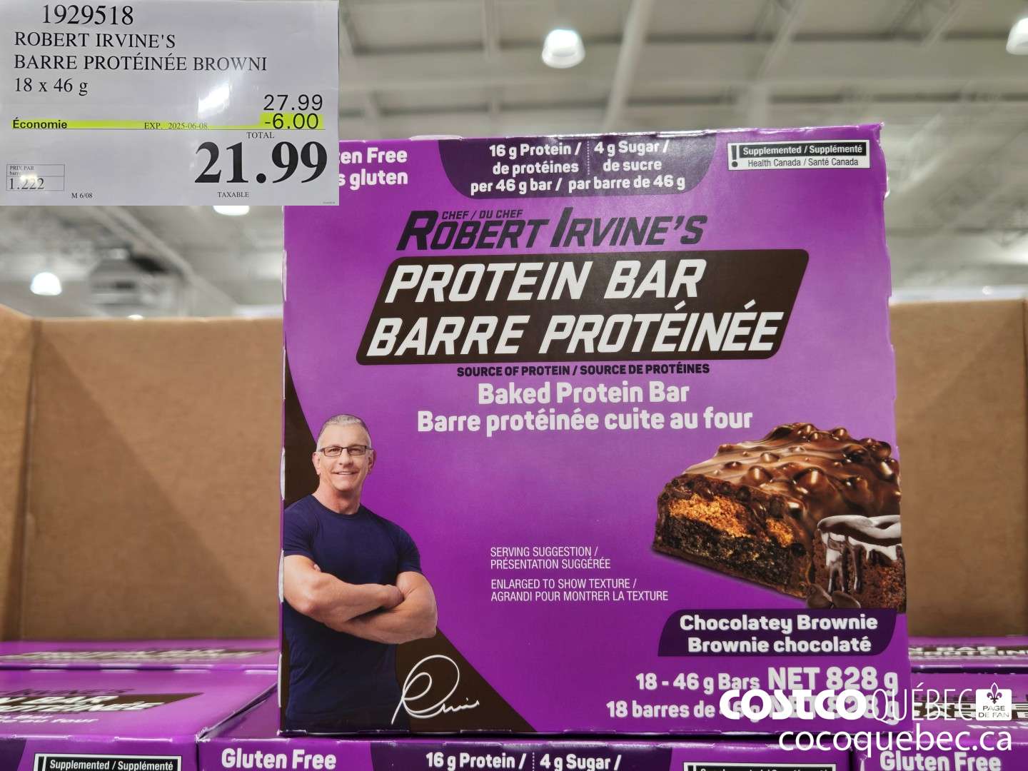 1929518 ROBERT IRVINE'S BARRE PROTEINEE BROWNI  ($6.00 INSTANT SAVINGS EXPIRES ON 2025-06-08) $21.99