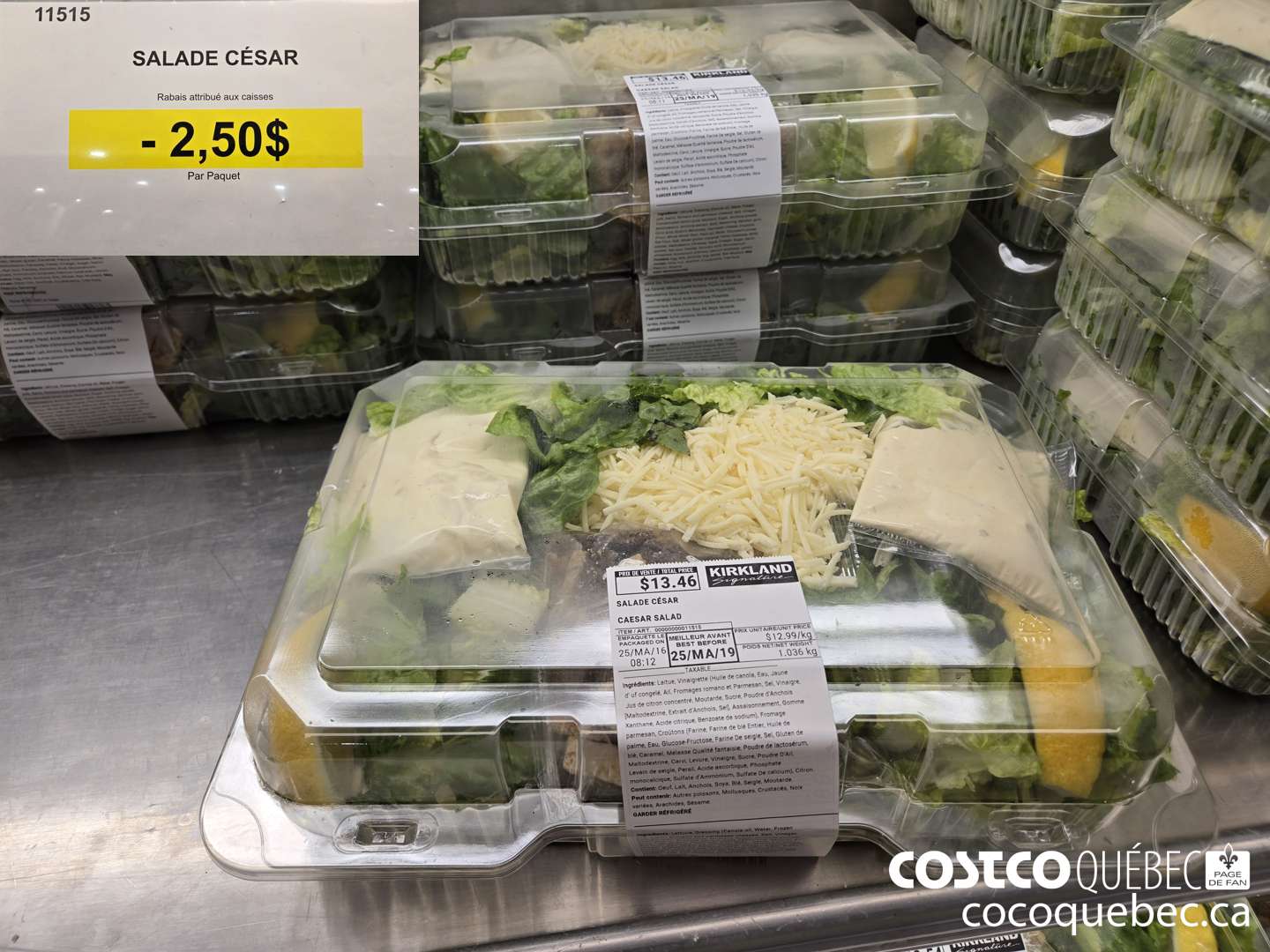 11515 SALADE CESAR  ($2.50 INSTANT SAVINGS)