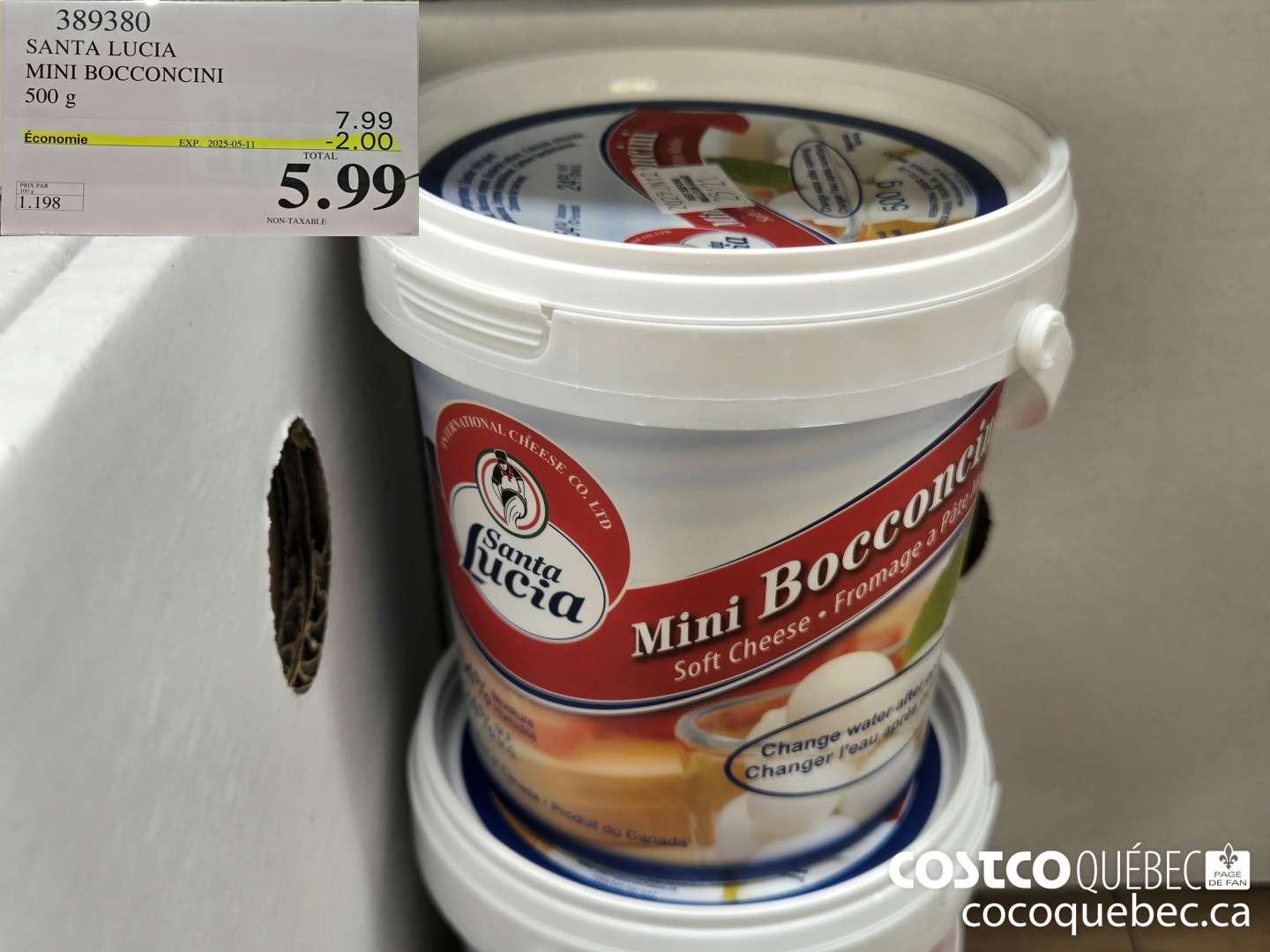 389380 SANTA LUCIA MINI BOCCONCINI ($2.00 INSTANT SAVINGS EXPIRES ON 2025-05-11) $5.99