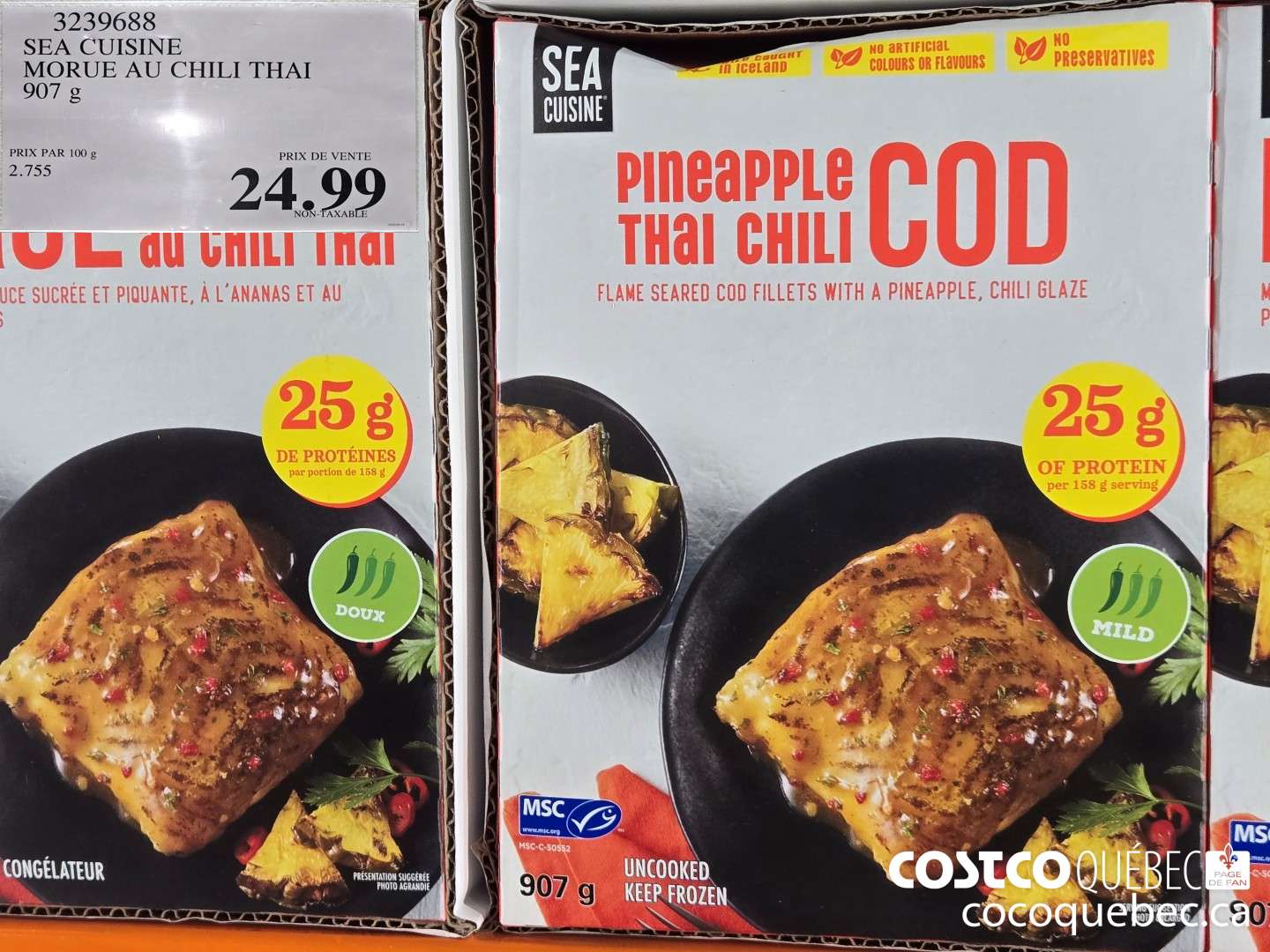 3239688 SEA CUISINE MORUE AU CHILI THAI 907 g  $24.99