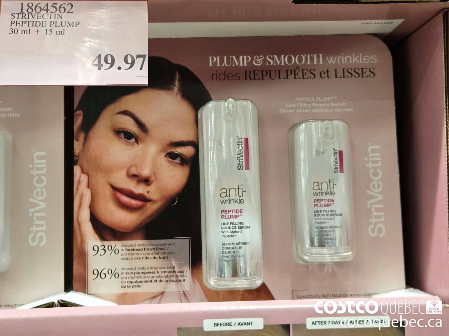 1864562 STRIVECTIN PEPTIDE PLUMP 30 ml + 15 ml  $49.97