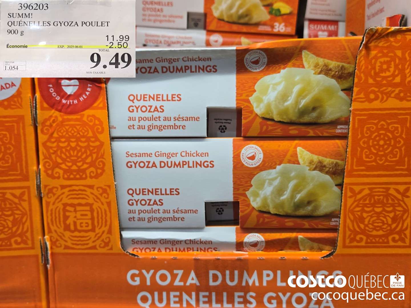 396203 SUMM! QUENELLES GYOZA POULET ($2.50 INSTANT SAVINGS EXPIRES ON 2025-06-01) $9.49