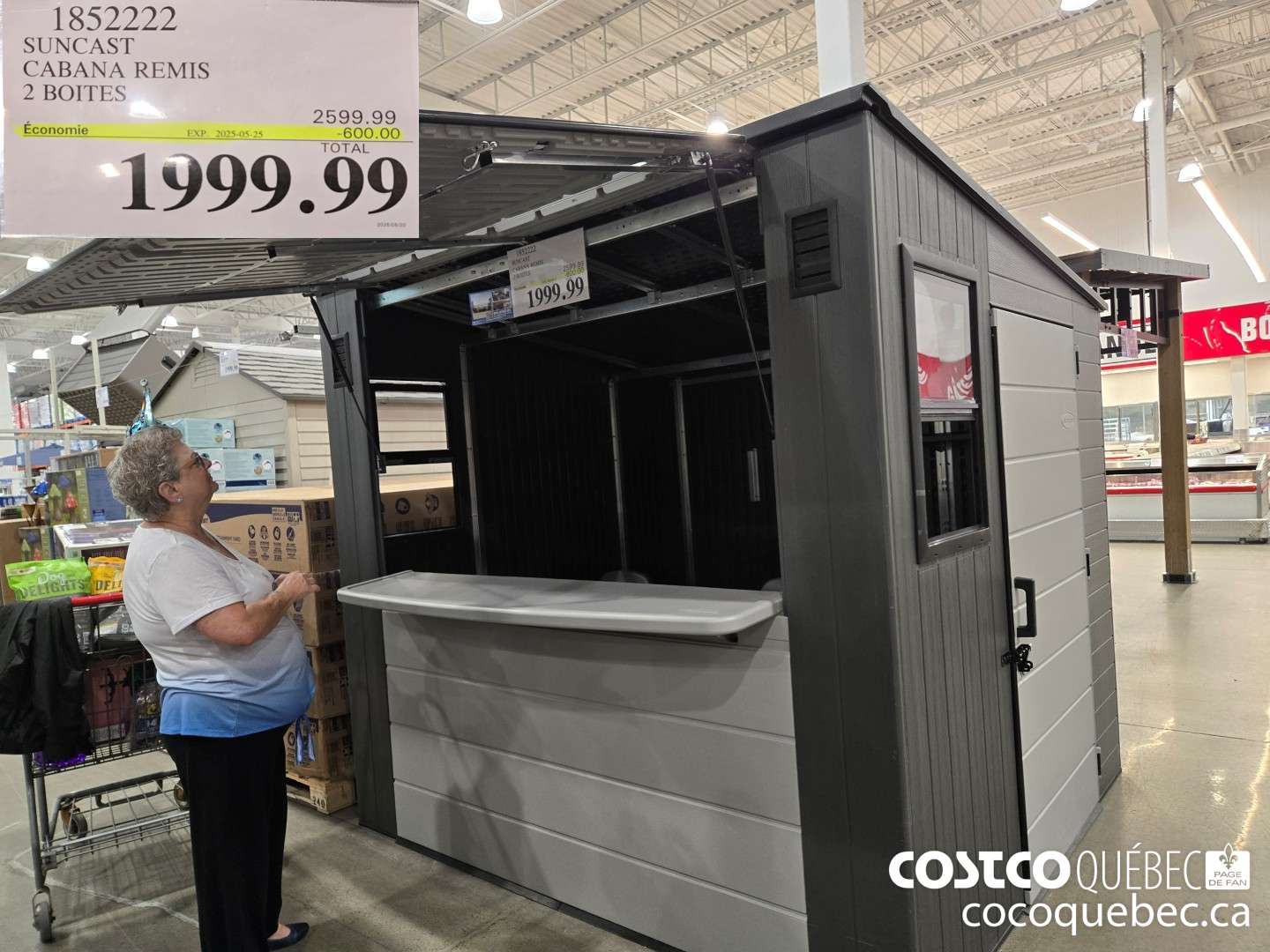 1852222 SUNCAST CABANA REMIS 2 boites  ($600.00 INSTANT SAVINGS EXPIRES ON 2025-05-25) $1999.99