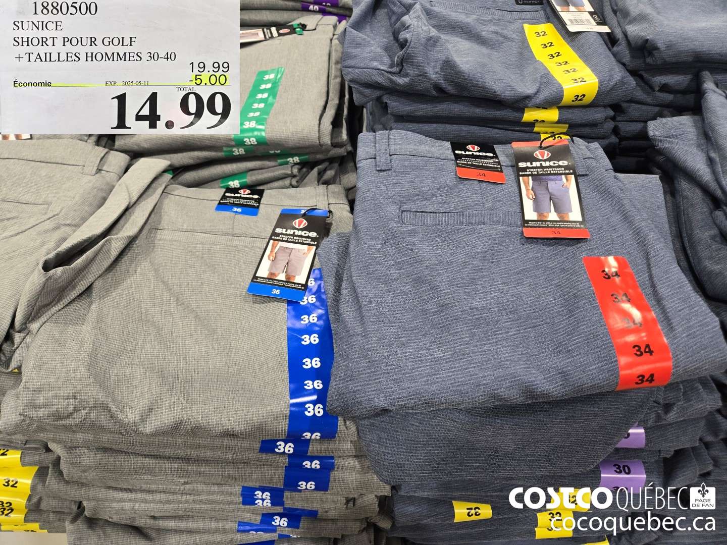 1880500 SUNICE SHORT POUR GOLF  ($5.00 INSTANT SAVINGS EXPIRES ON 2025-05-11) $14.99