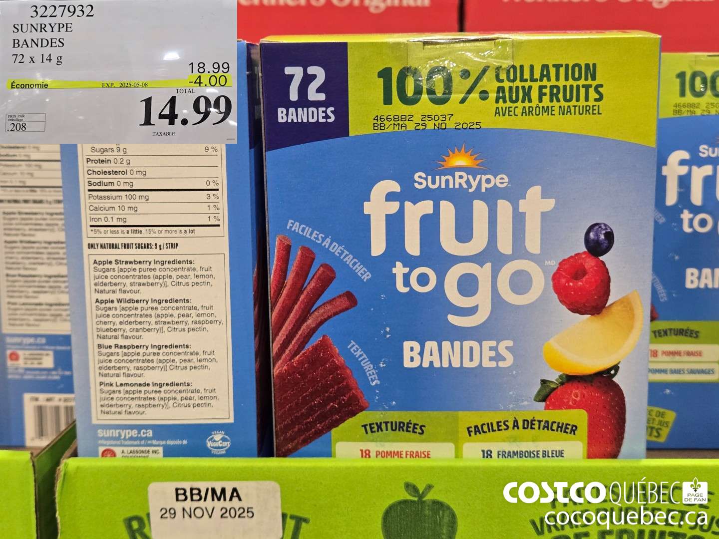 13597932 SUNRYPE BANDES  ($4.00 INSTANT SAVINGS EXPIRES ON 2025-05-08) $14.99