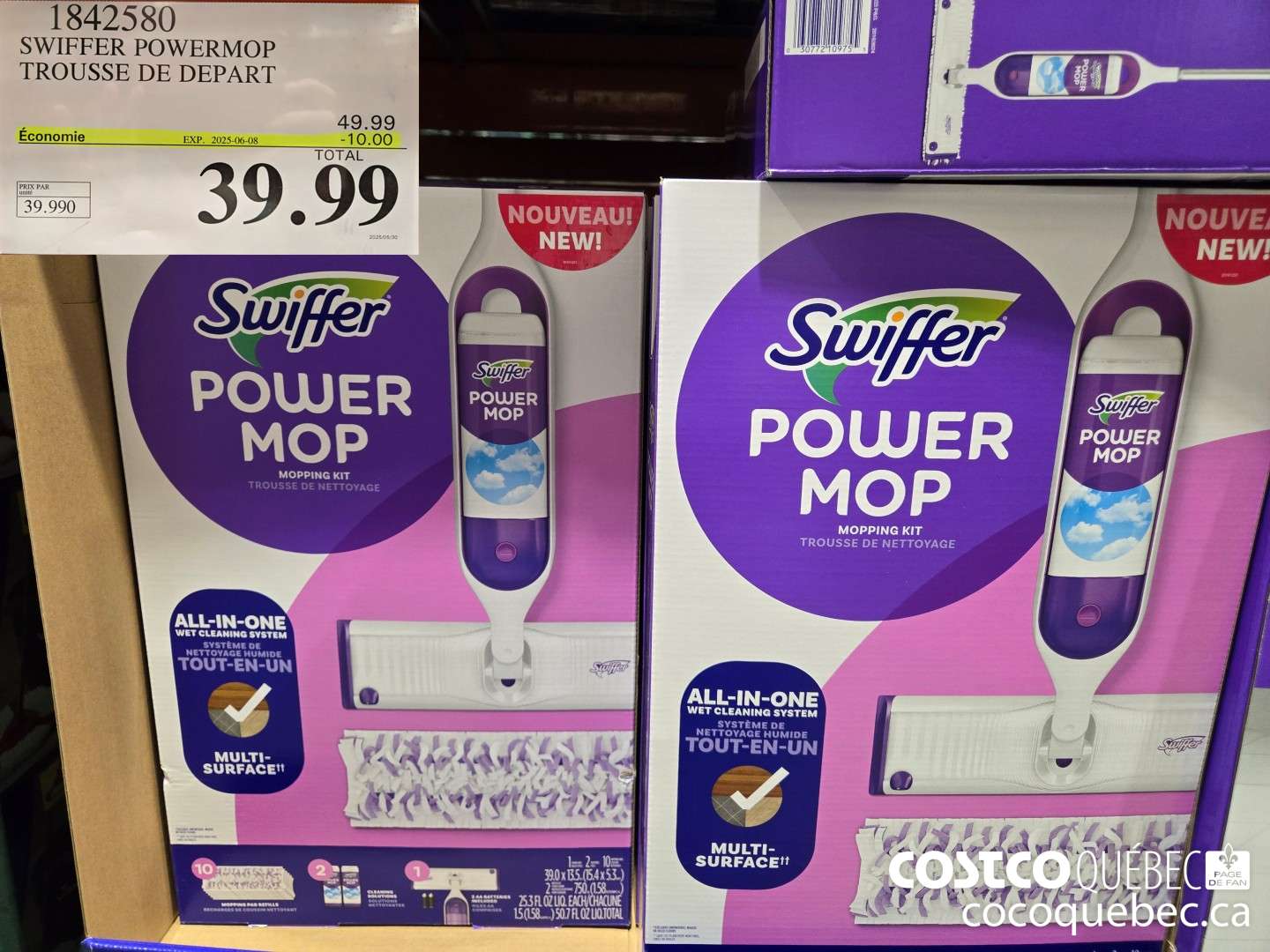 1842580 SWIFFER POWERMOP TROUSSE DE DEPART  ($10.00 INSTANT SAVINGS EXPIRES ON 2025-06-08) $39.99