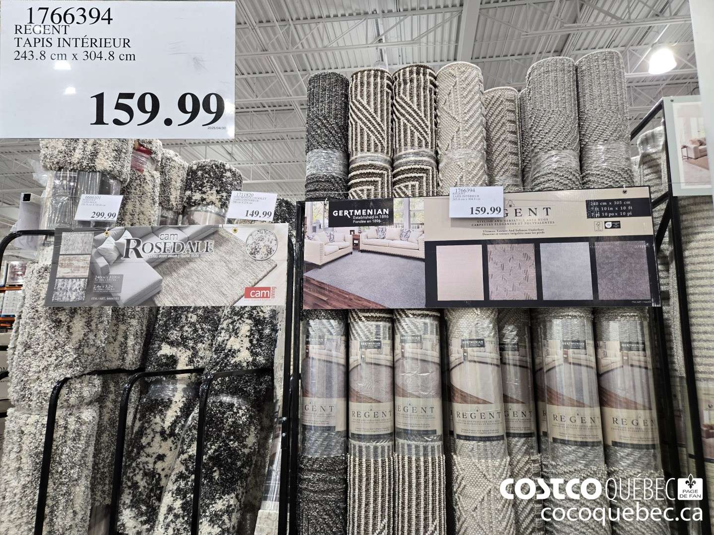 1766394 TAPIS INTERIEUR 243.8 cm x 304.8 cm  $159.99