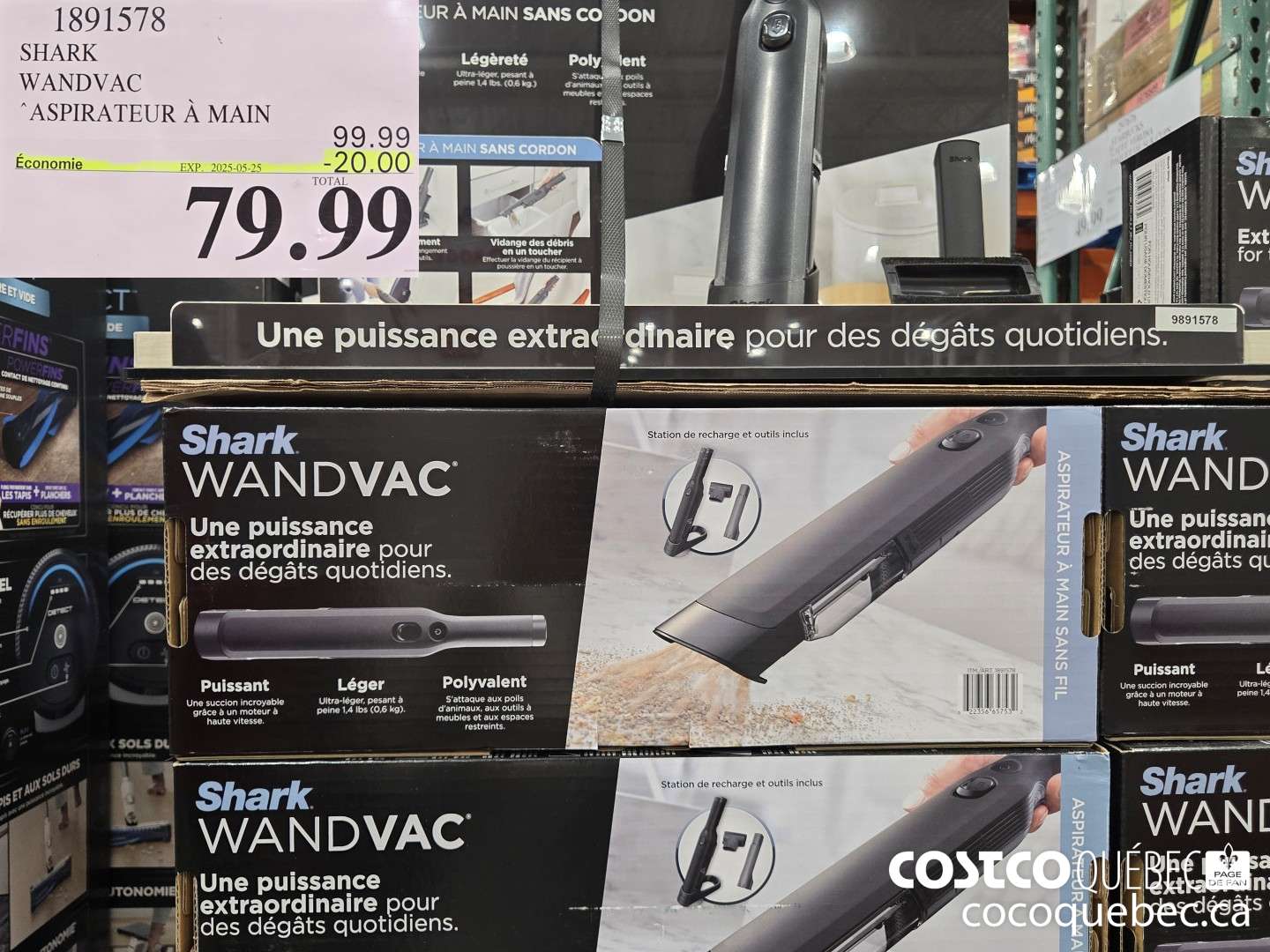 1891578 WANDVAC “ASPIRATEUR A MAIN  ($20.00 INSTANT SAVINGS EXPIRES ON 2025-05-25) $79.99