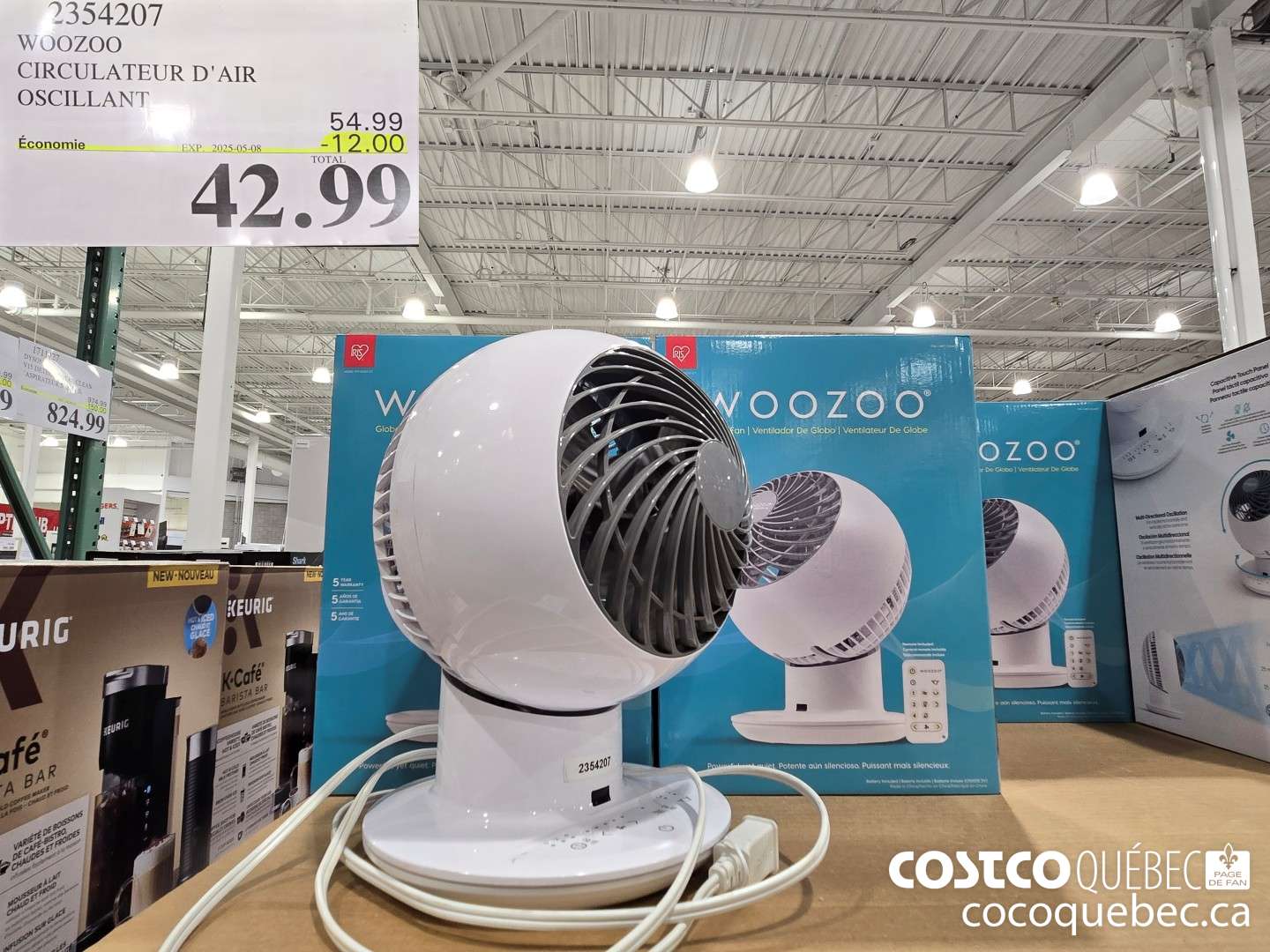 2354207 WOOZOO CIRCULATEUR D'AIR OSCILLANT ak 42.99  ($12.00 INSTANT SAVINGS EXPIRES ON 2025-05-08) $42.99