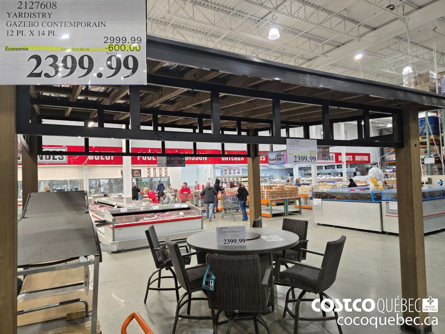 2127608 YARDISTRY GAZEBO CONTEMPORAIN  ($600.00 INSTANT SAVINGS EXPIRES ON 2025-05-18) $2399.99