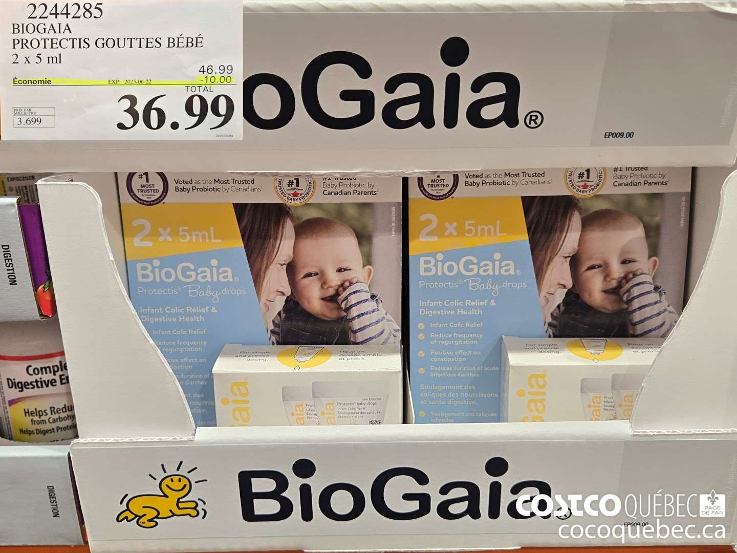 2244285 BIOGAIA PROTECTIS GOUTTES BEBE  ($10.00 INSTANT SAVINGS EXPIRES ON 2025-06-22) $36.99