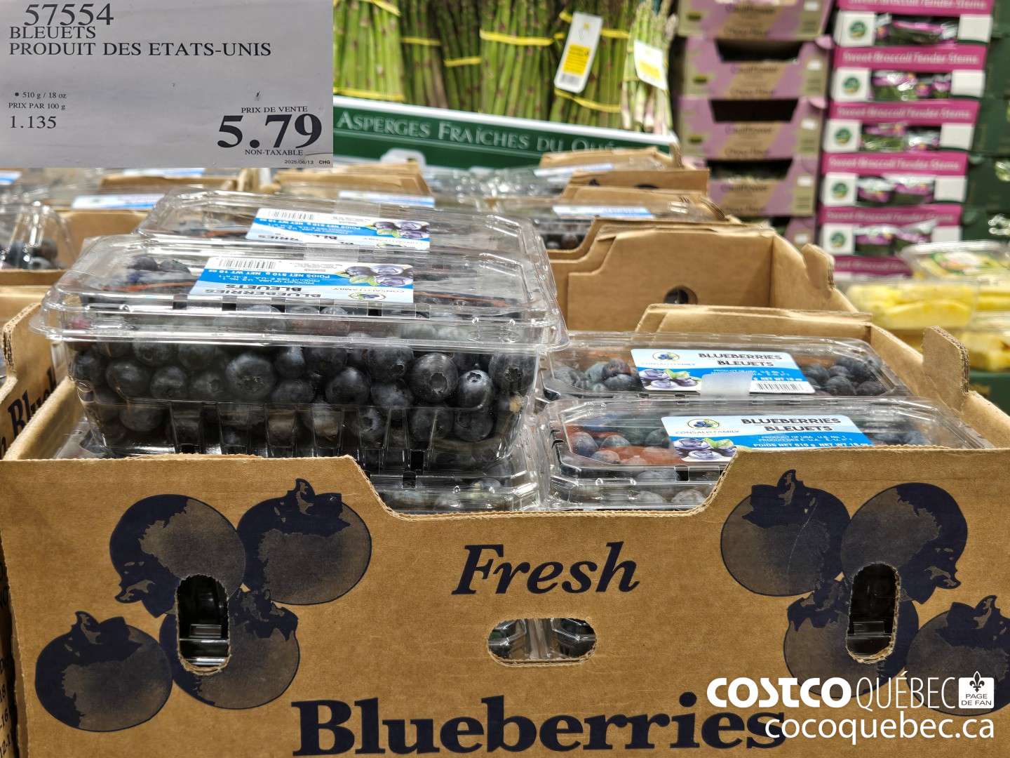 57554 BLEUETS PRODUIT DES ETATS-UNIS  $5.79
