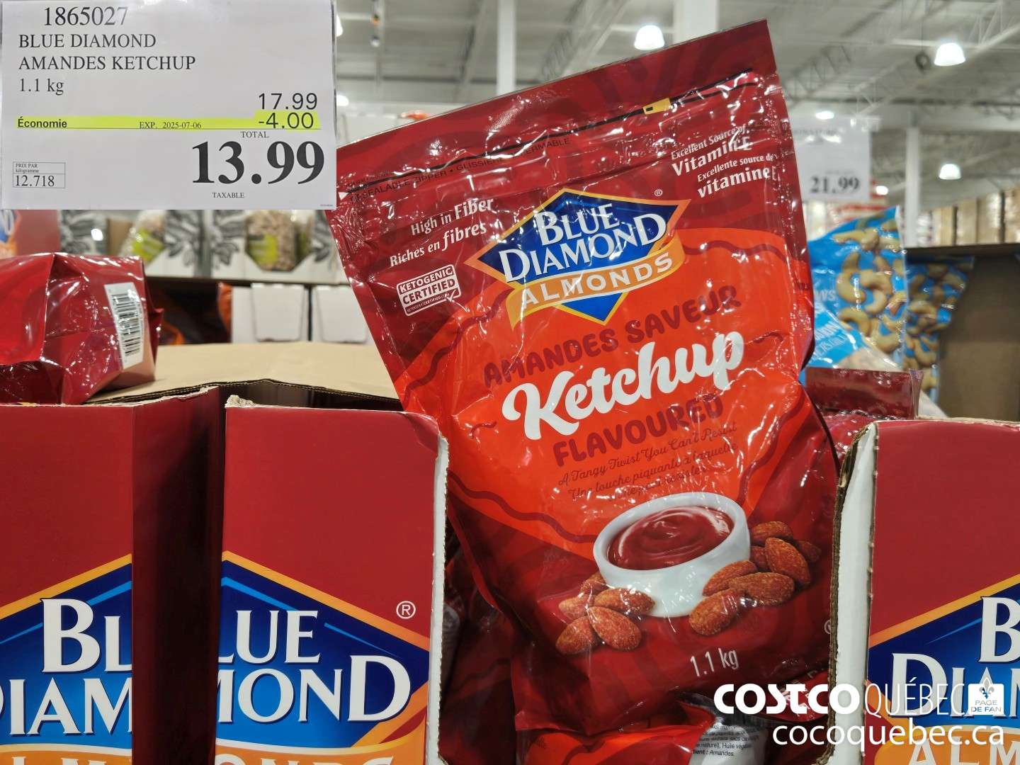 1865027 BLUE DIAMOND AMANDES KETCHUP  ($4.00 INSTANT SAVINGS EXPIRES ON 2025-07-06) $13.99