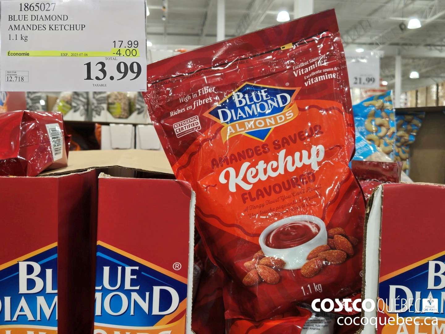 1865027 BLUE DIAMOND AMANDES KETCHUP  ($4.00 INSTANT SAVINGS EXPIRES ON 2025-07-06) $13.99