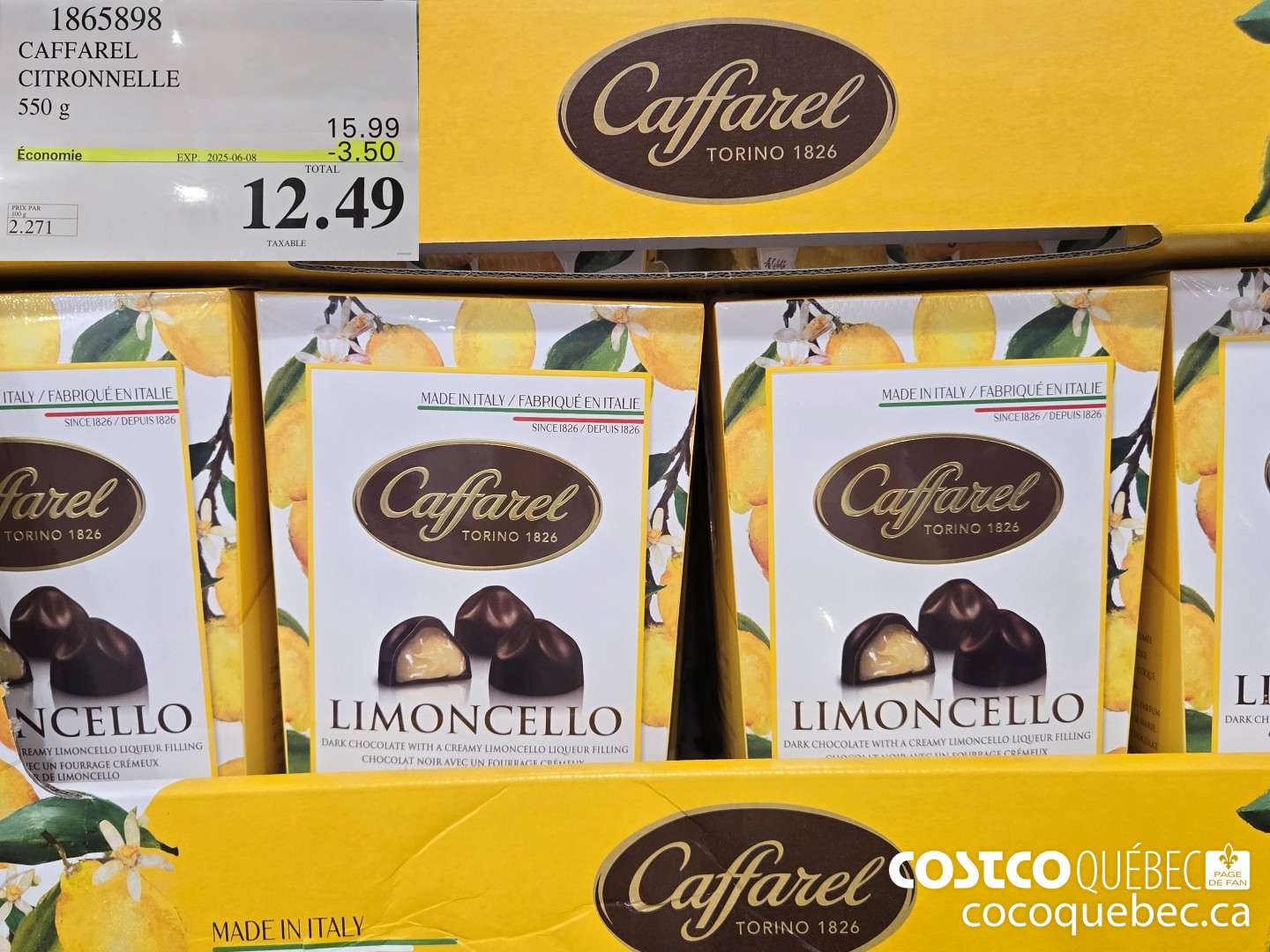 18653898 CAFFAREL CITRONNELLE 550 g  (EXPIRES ON 2025-06-08) $12.49