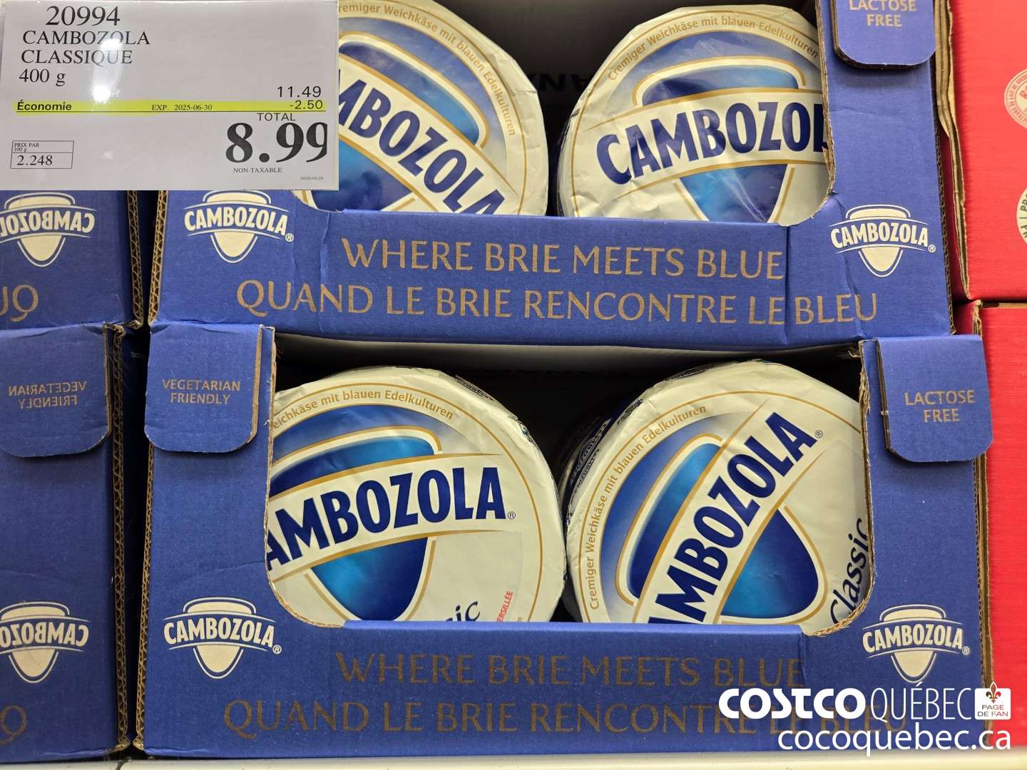 20994 CAMBOZOLA CLASSIQUE 400 g   ($2.50 INSTANT SAVINGS EXPIRES ON 2025-06-30) $8.99