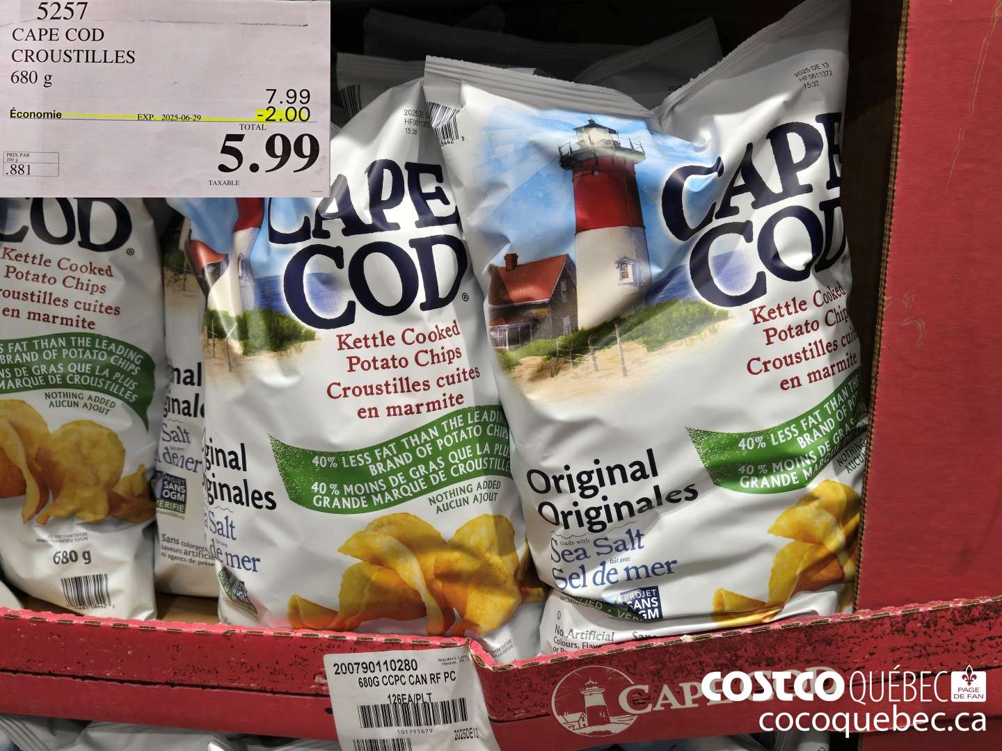 5257 CAPE COD CROUSTILLES  ($2.00 INSTANT SAVINGS EXPIRES ON 2025-06-29) $5.99