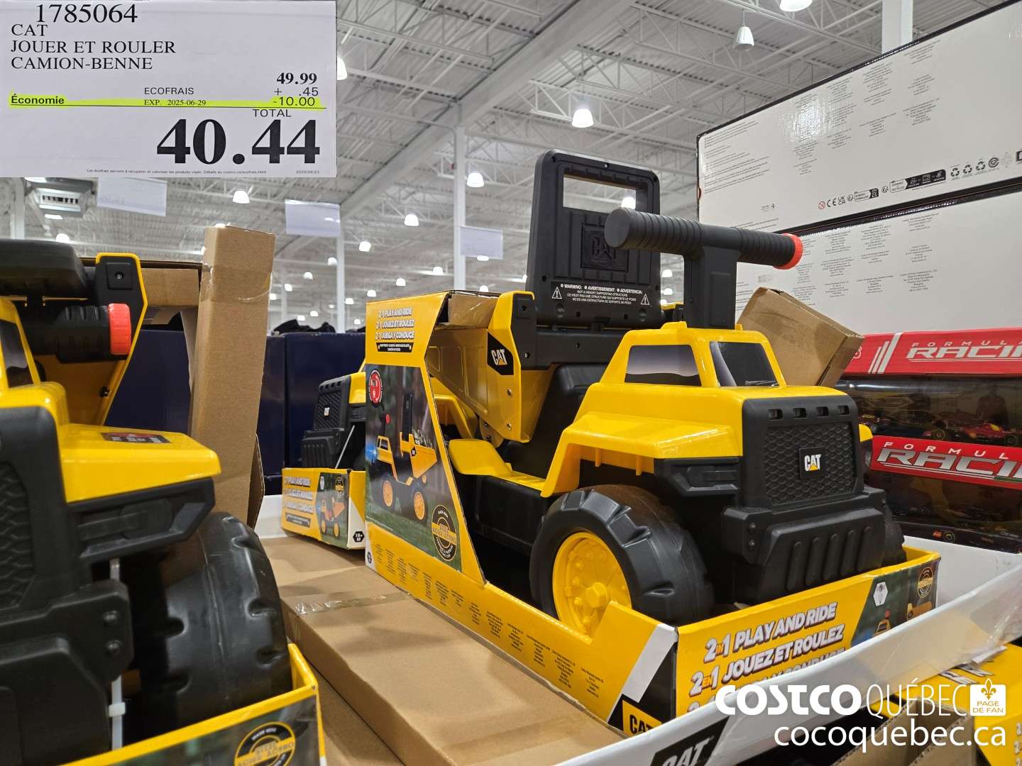 1785064 CAT JOUER ET ROULER CAMION-BENNE 2025-06-29 ($10.00 INSTANT SAVINGS) $40.44