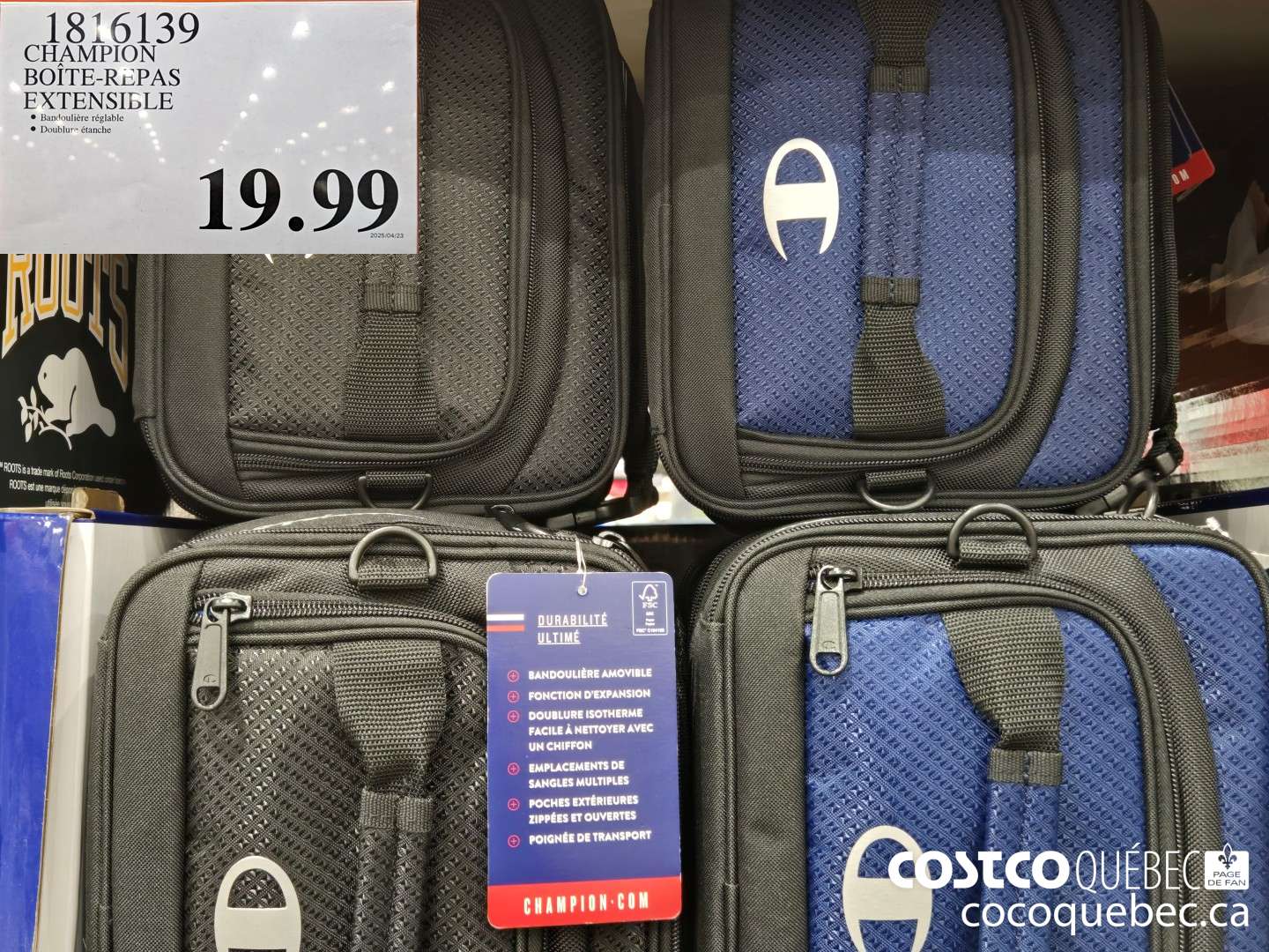 1816139 CHAMPION BOITE-REPAS EXTENSIBLE  $19.99