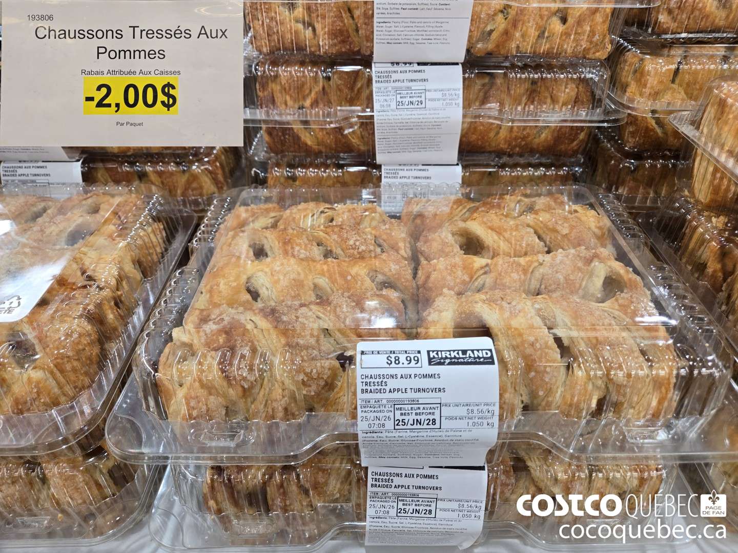 193806 CHAUSSONS TRESSES AUX POMMES  ($2.00 INSTANT SAVINGS)