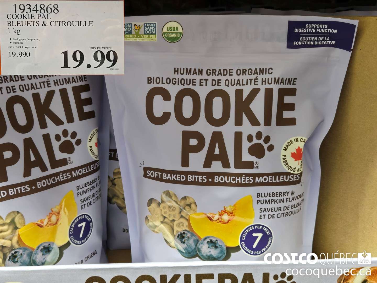 1934868 COOKIE PAL BLEUETS & CITROUILLE  $19.99