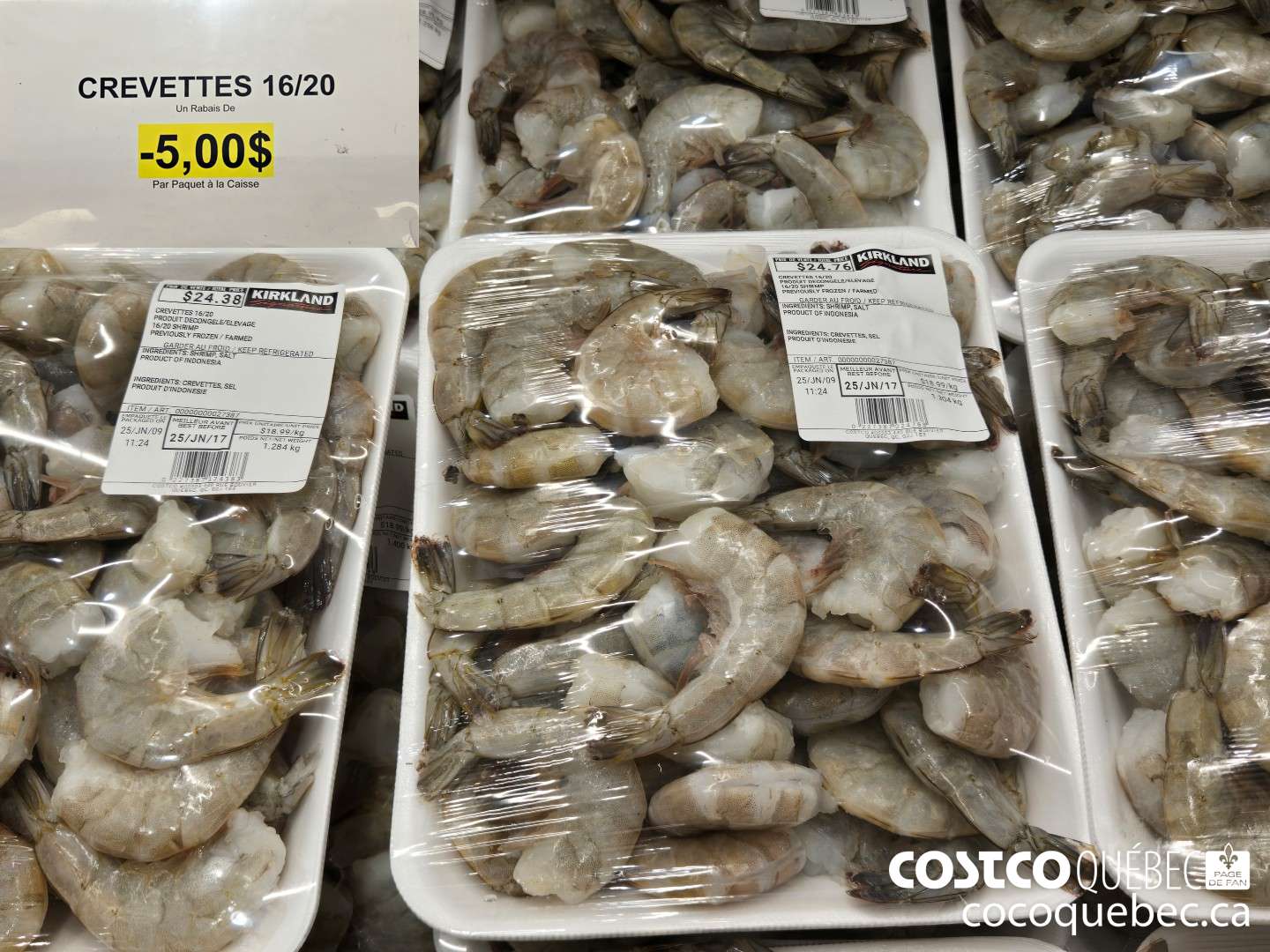 11 CREVETTES 16/20  ($5.00 INSTANT SAVINGS)