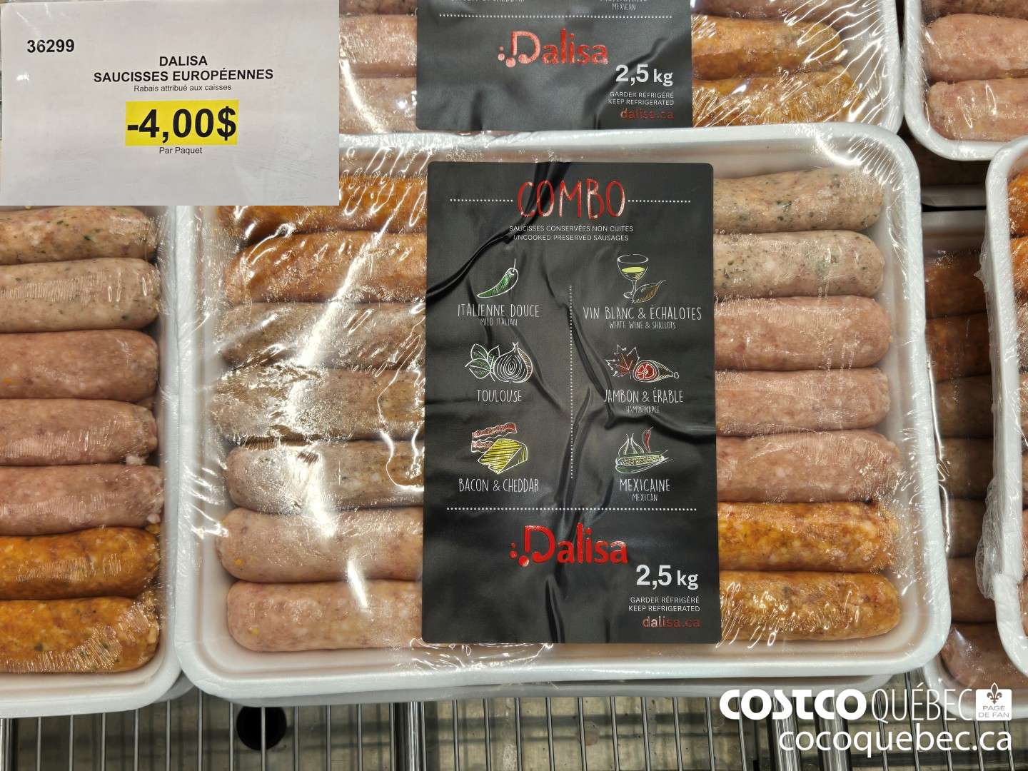 36299 DALISA SAUCISSES EUROPEENNES  ($4.00 INSTANT SAVINGS)