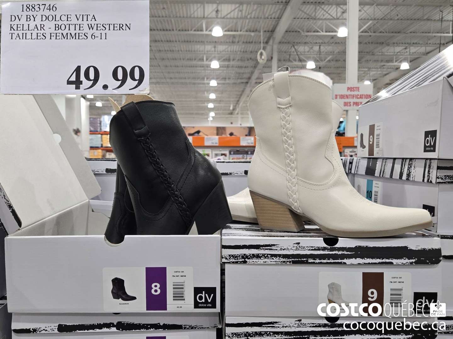 1883746 DV BY DOLCE VITA KELLAR - BOTTE WESTERN TAILLES FEMMES 6-11  $49.99