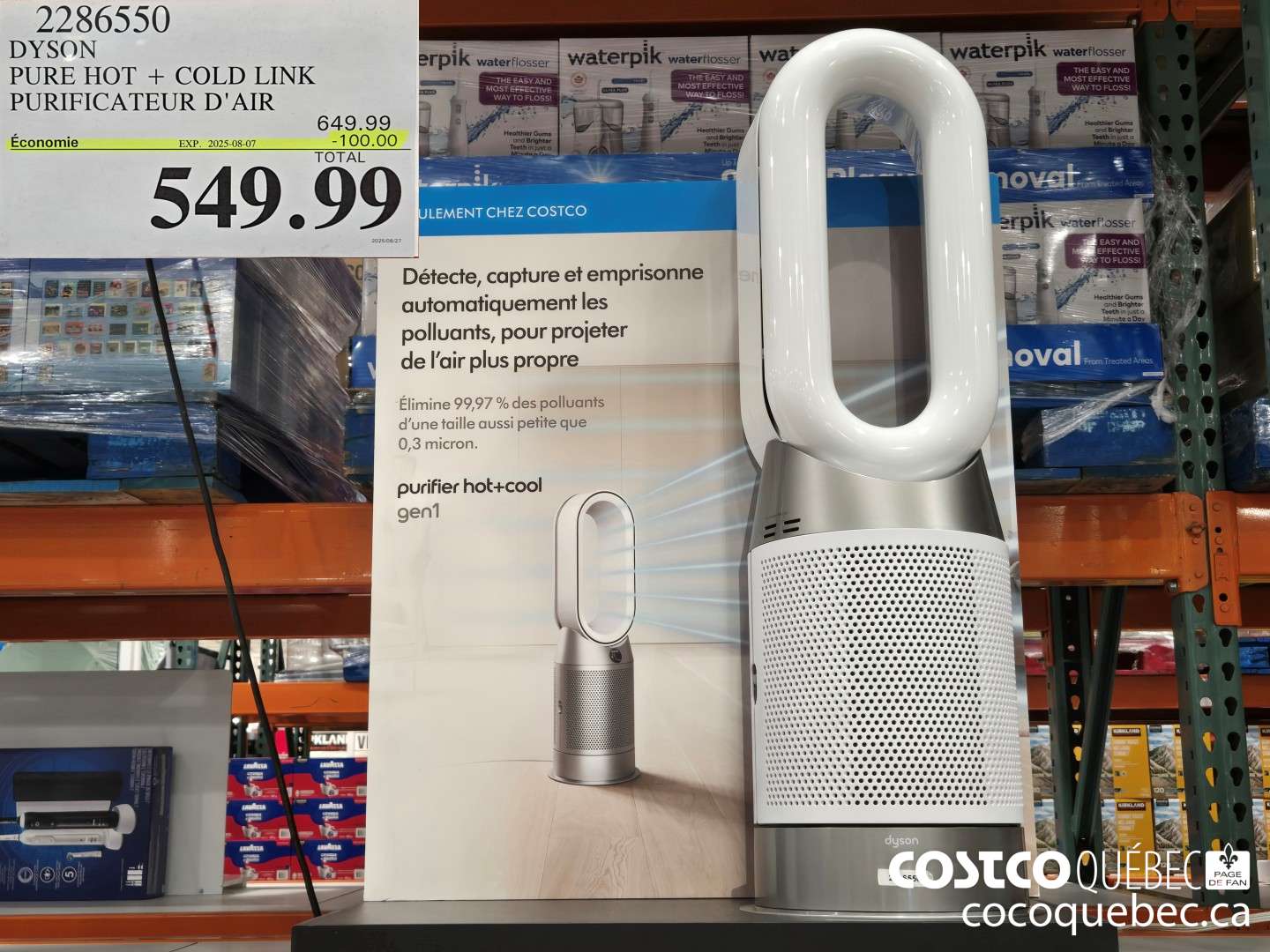 2286550 DYSON PURE HOT + COLD LINK PURIFICATEUR D' AIR  ($100.00 INSTANT SAVINGS EXPIRES ON 2025-08-07) $549.99