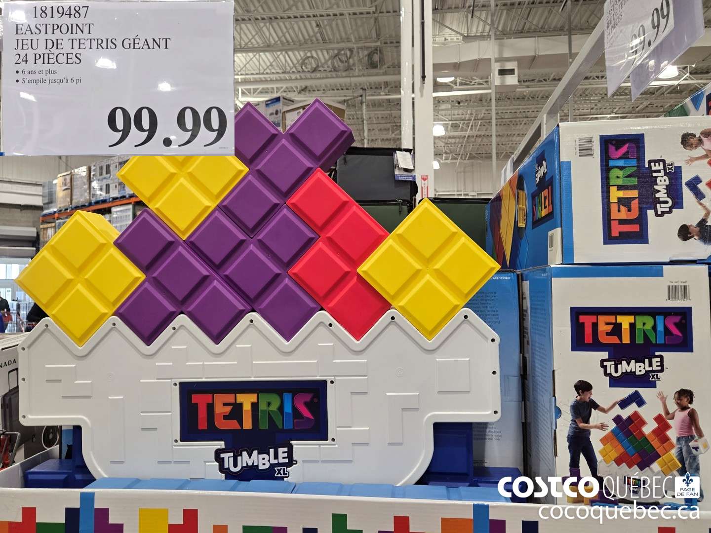 1819487 EASTPOINT JEU DE TETRIS GEANT 24 PIECES  $99.99