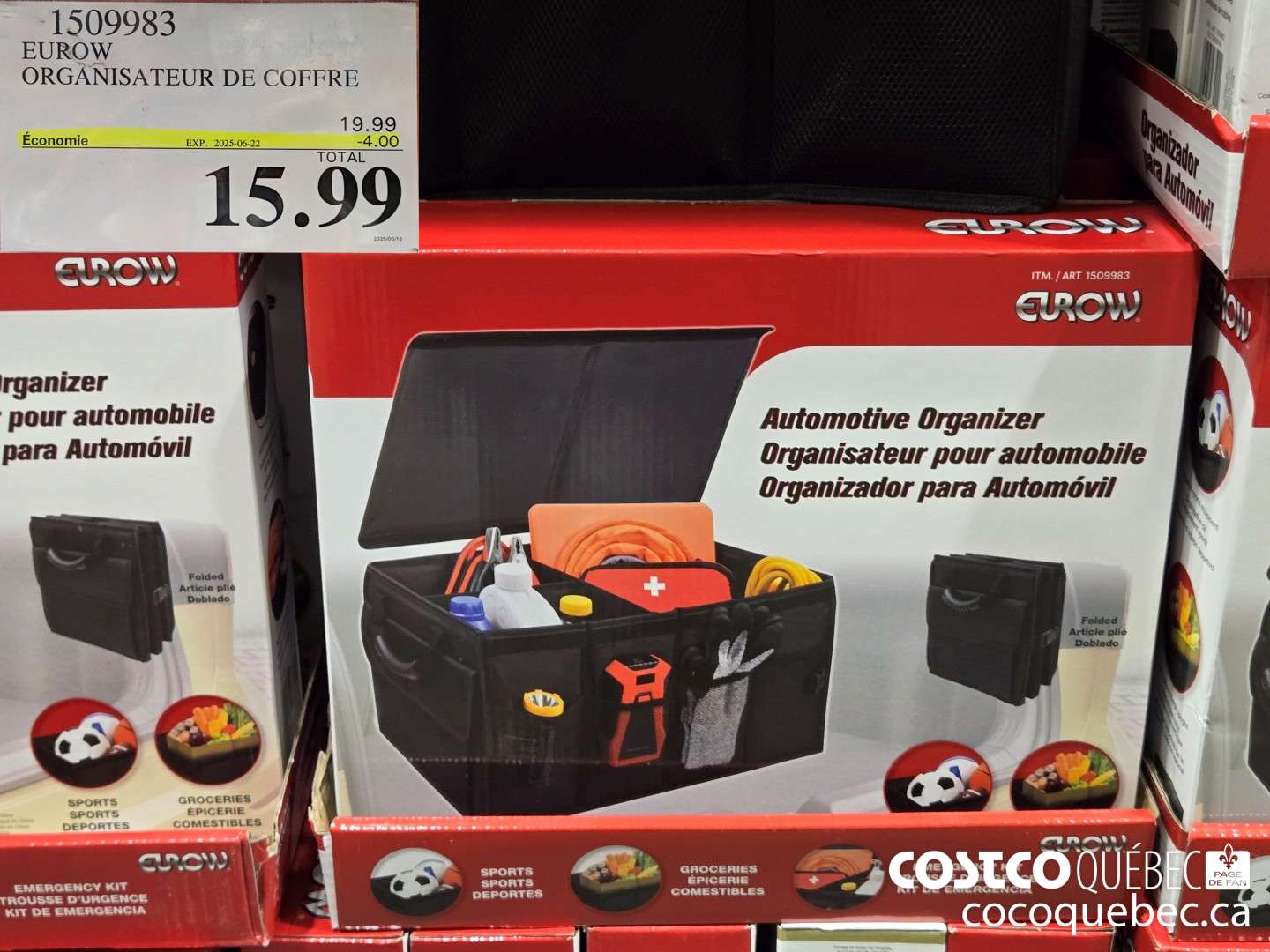 1509983 EUROW ORGANISATEUR DE COFFRE  ($4.00 INSTANT SAVINGS EXPIRES ON 2025-06-22) $15.99