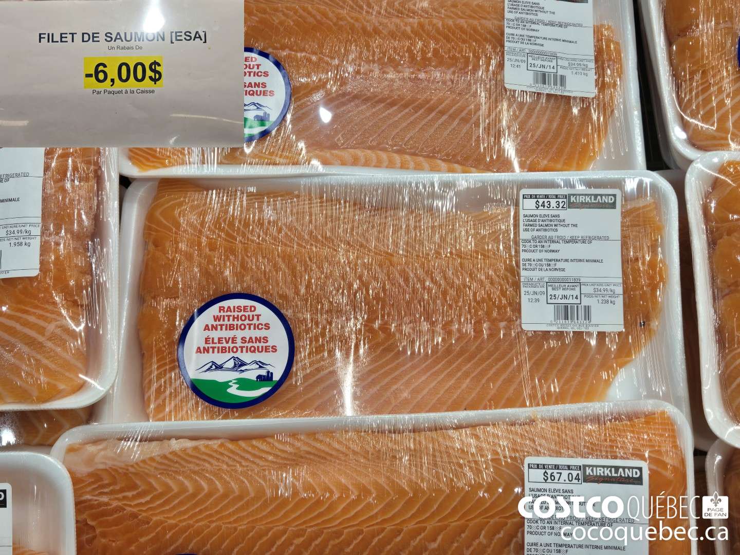 11839 FILET DE SAUMON  ($6.00 INSTANT SAVINGS)