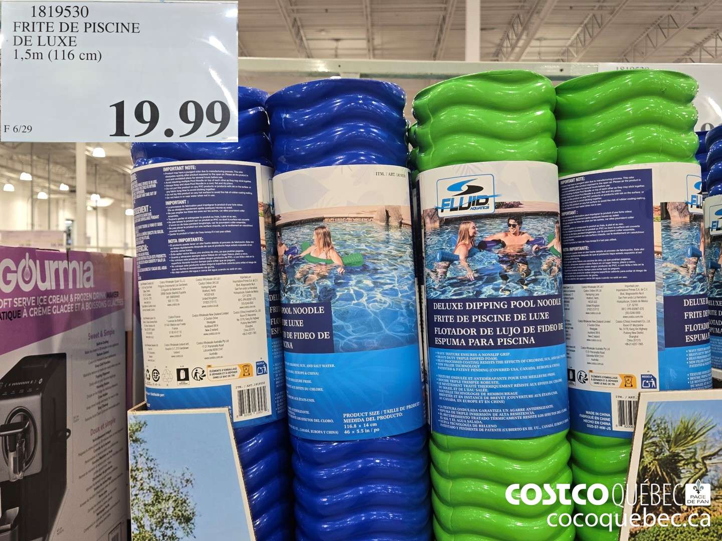 1819530 -FRITE DE PISCINE DE LUXE 1,5m (116 cm)  $19.99