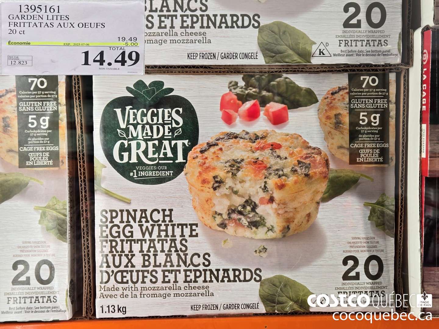 1395161 GARDEN LITES FRITTATAS AUX OEUFS  ($5.00 INSTANT SAVINGS EXPIRES ON 2025-07-06) $14.49