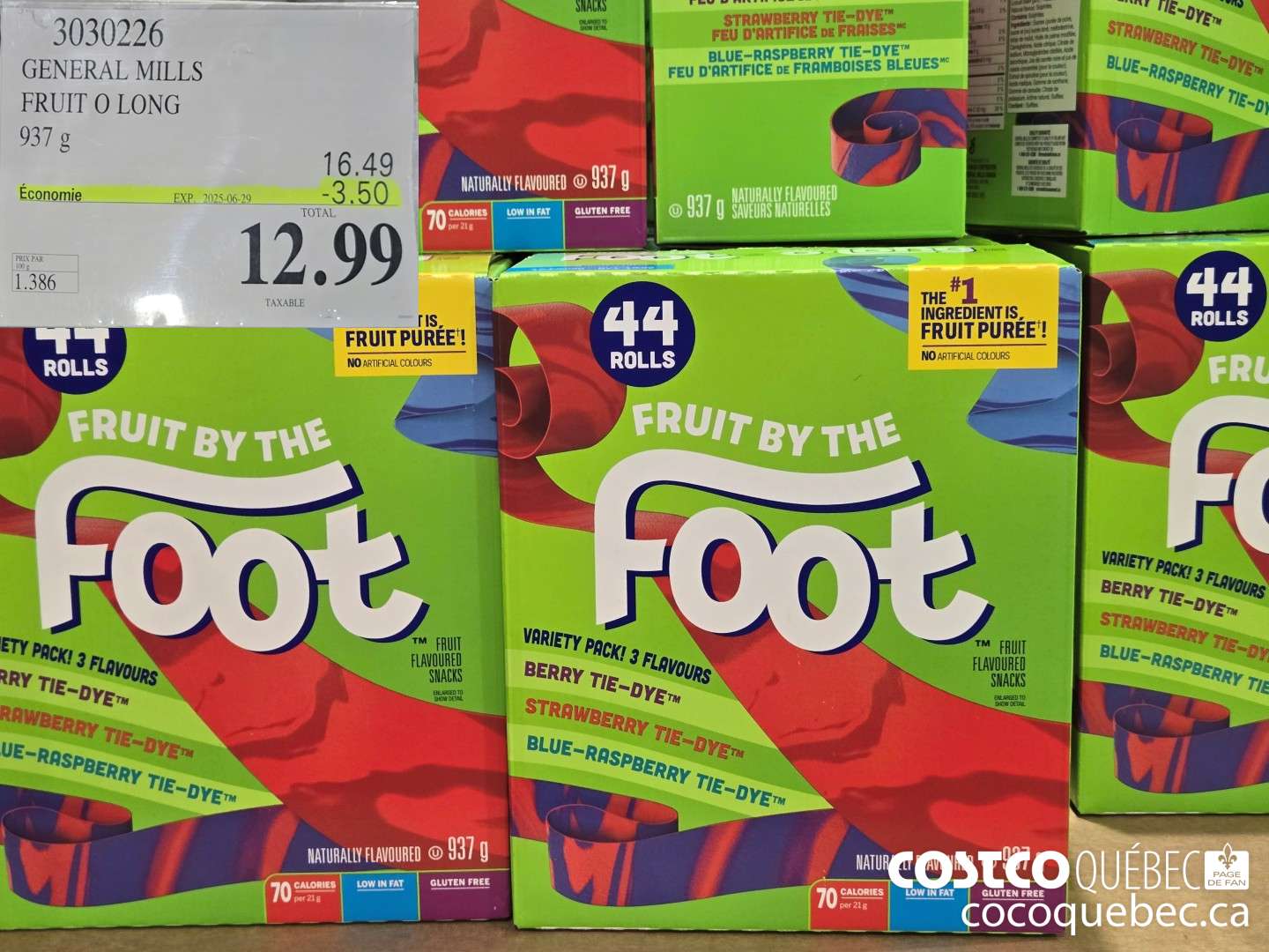 3030226 GENERAL MILLS FRUIT O LONG 937 9  ($3.50 INSTANT SAVINGS EXPIRES ON 2025-06-29) $12.99
