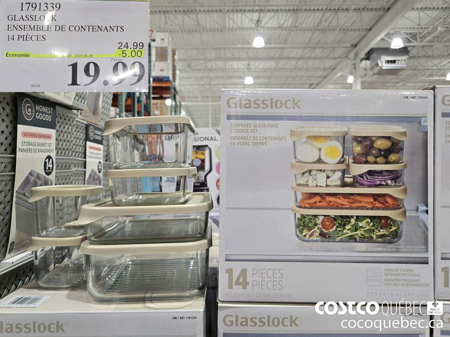 1791339 GLASSLOCK ENSEMBLE DE CONTENANTS 14 PIECES  ($5.00 INSTANT SAVINGS EXPIRES ON 2025-06-08) $19.99