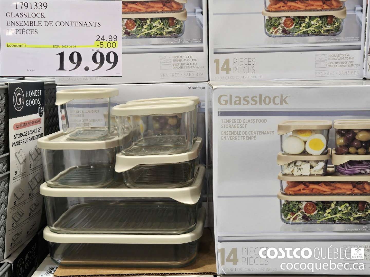 1791339 GLASSLOCK ENSEMBLE DE CONTENANTS 14 PIECES  ($5.00 INSTANT SAVINGS EXPIRES ON 2025-06-08) $19.99