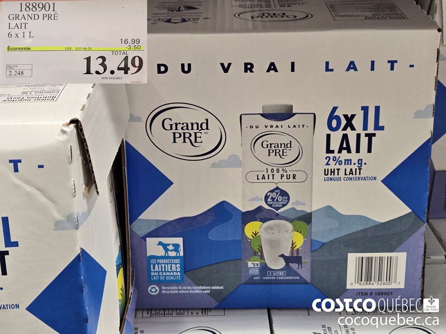188901 GRAND PRE LAIT  ($3.50 INSTANT SAVINGS EXPIRES ON 2025-06-29) $13.49