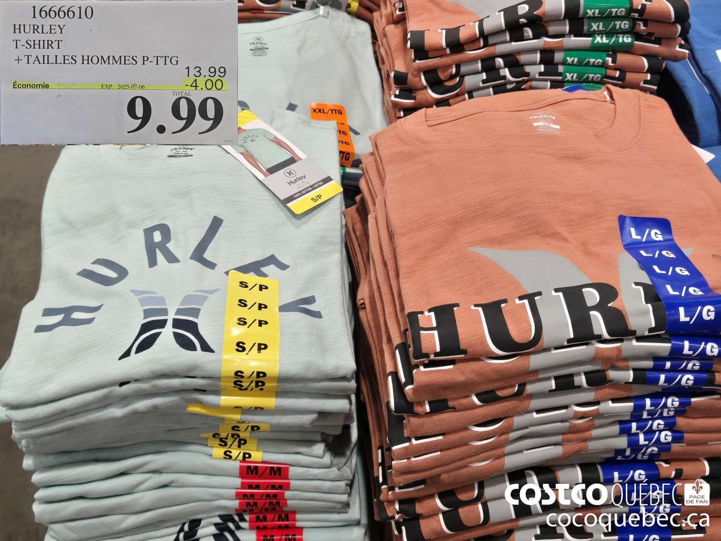 1666610 HURLEY T-SHIRT  ($4.00 INSTANT SAVINGS EXPIRES ON 2025-07-06) $9.99
