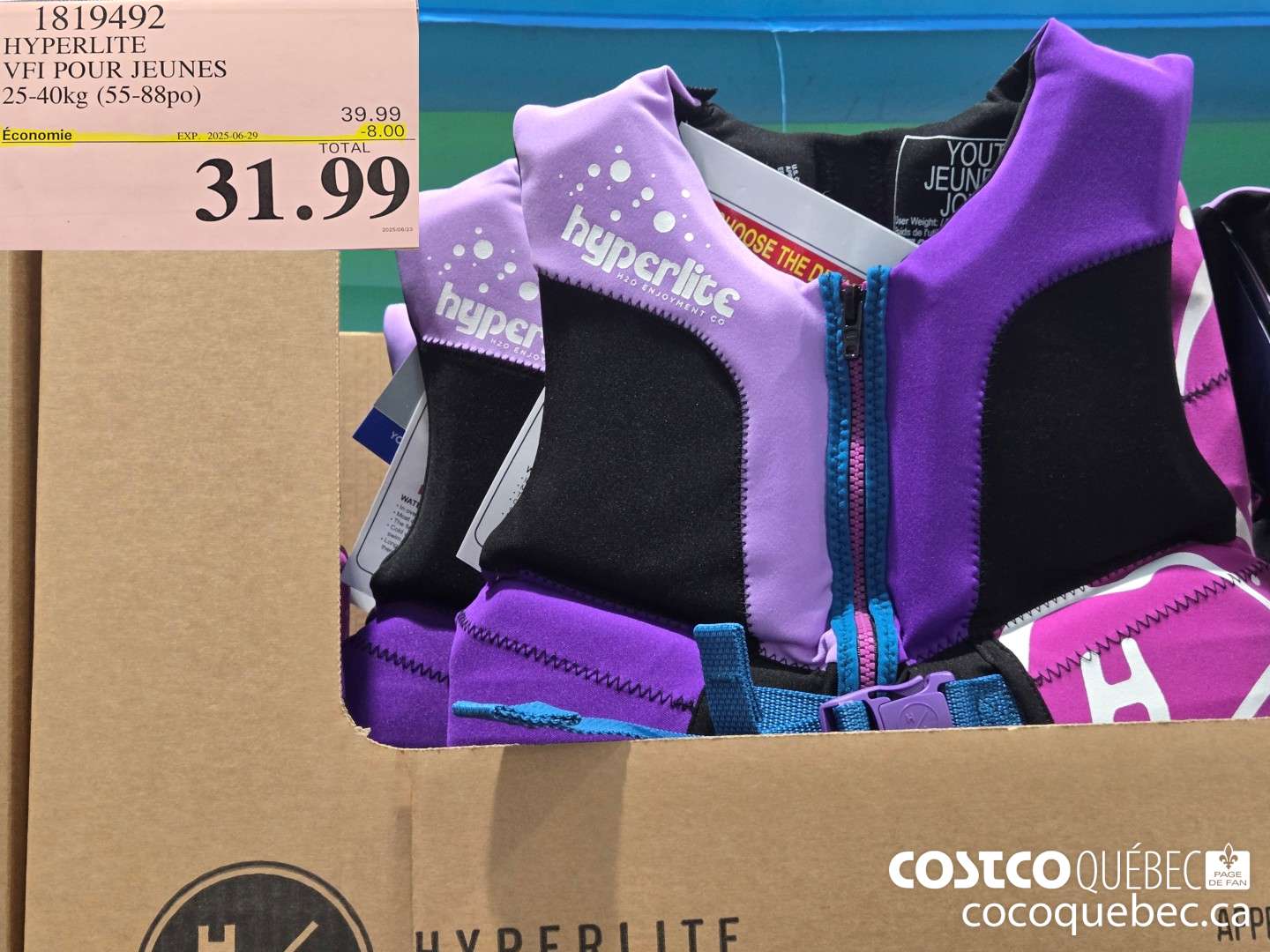 1819492 HYPERLITE VFI POUR JEUNES 25-40ke (55-88po)  ($8.00 INSTANT SAVINGS EXPIRES ON 2025-06-29) $31.99