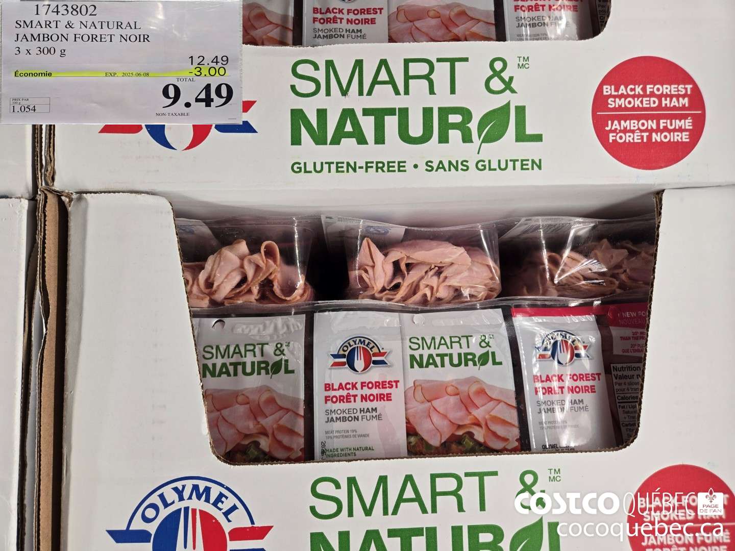 1743802 JAMBON FORET NOIR 3 x 300 g ($3.00 INSTANT SAVINGS EXPIRES ON 2025-06-08) $9.49