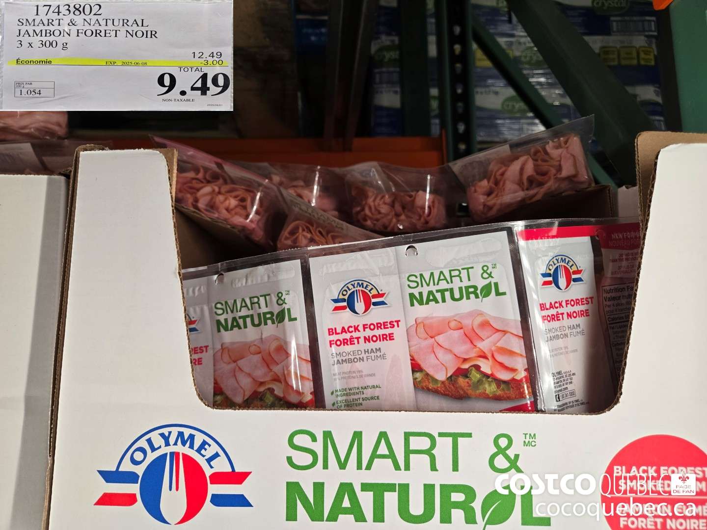 1743802 JAMBON FORET NOIR 3 x 300 g ($3.00 INSTANT SAVINGS EXPIRES ON 2025-06-08) $9.49