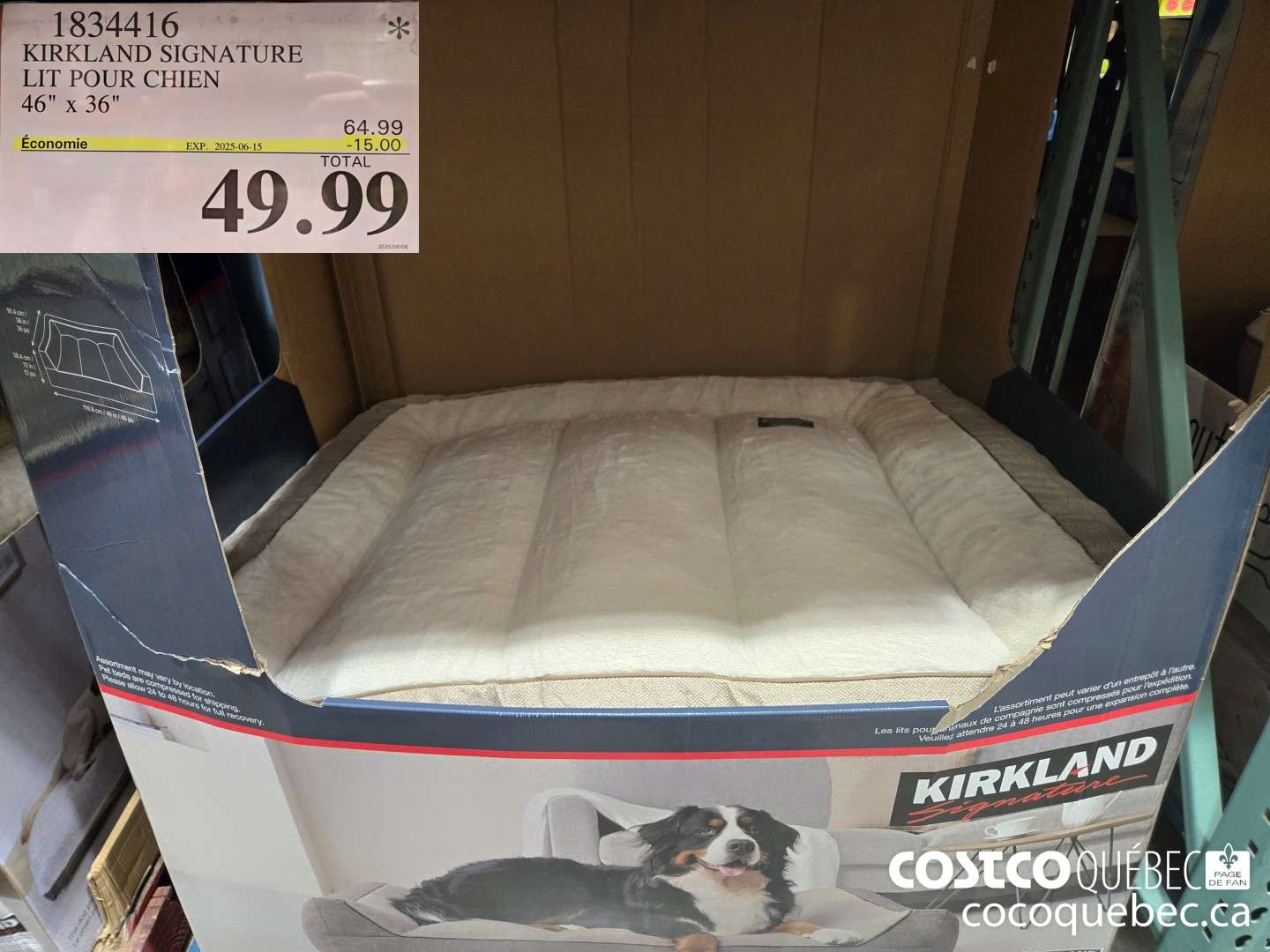 1834416 KIRKLAND SIGNATURE LIT POUR CHIEN  ($15.00 INSTANT SAVINGS EXPIRES ON 2025-06-15) $49.99