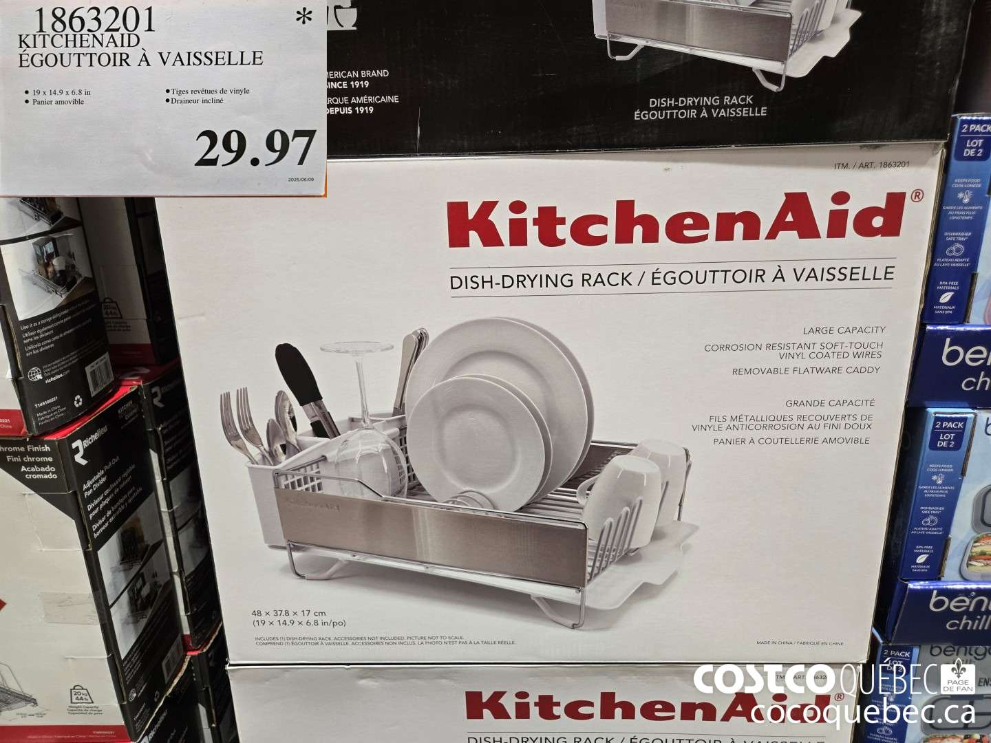 1863201 KITCHENAID EGOUTTOIR A VAISSELLE  $29.97