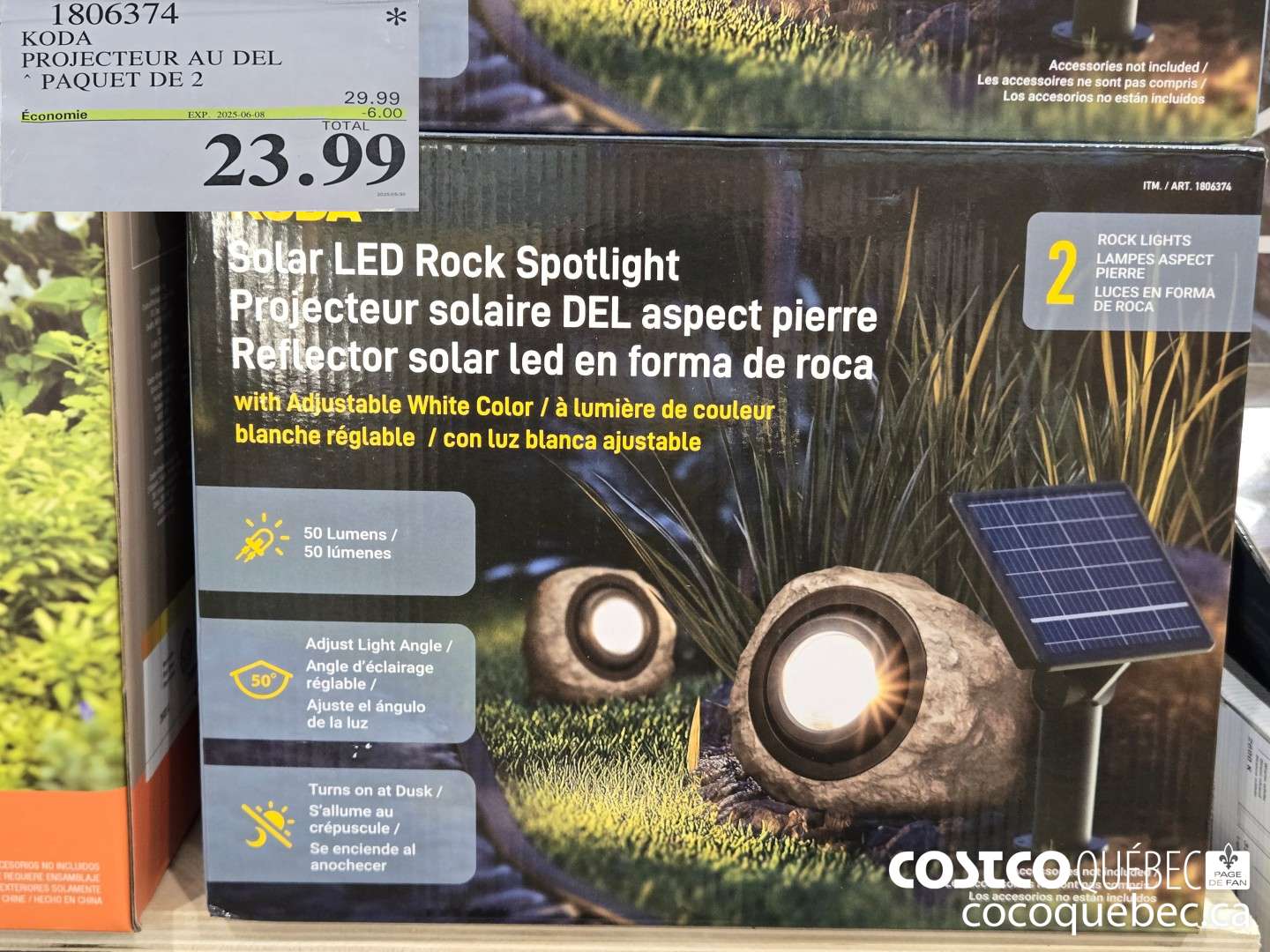 1806374 KODA PROJECTEUR AU DEL PAQUET DE 2 ($6.00 INSTANT SAVINGS EXPIRES ON 2025-06-08) $23.99