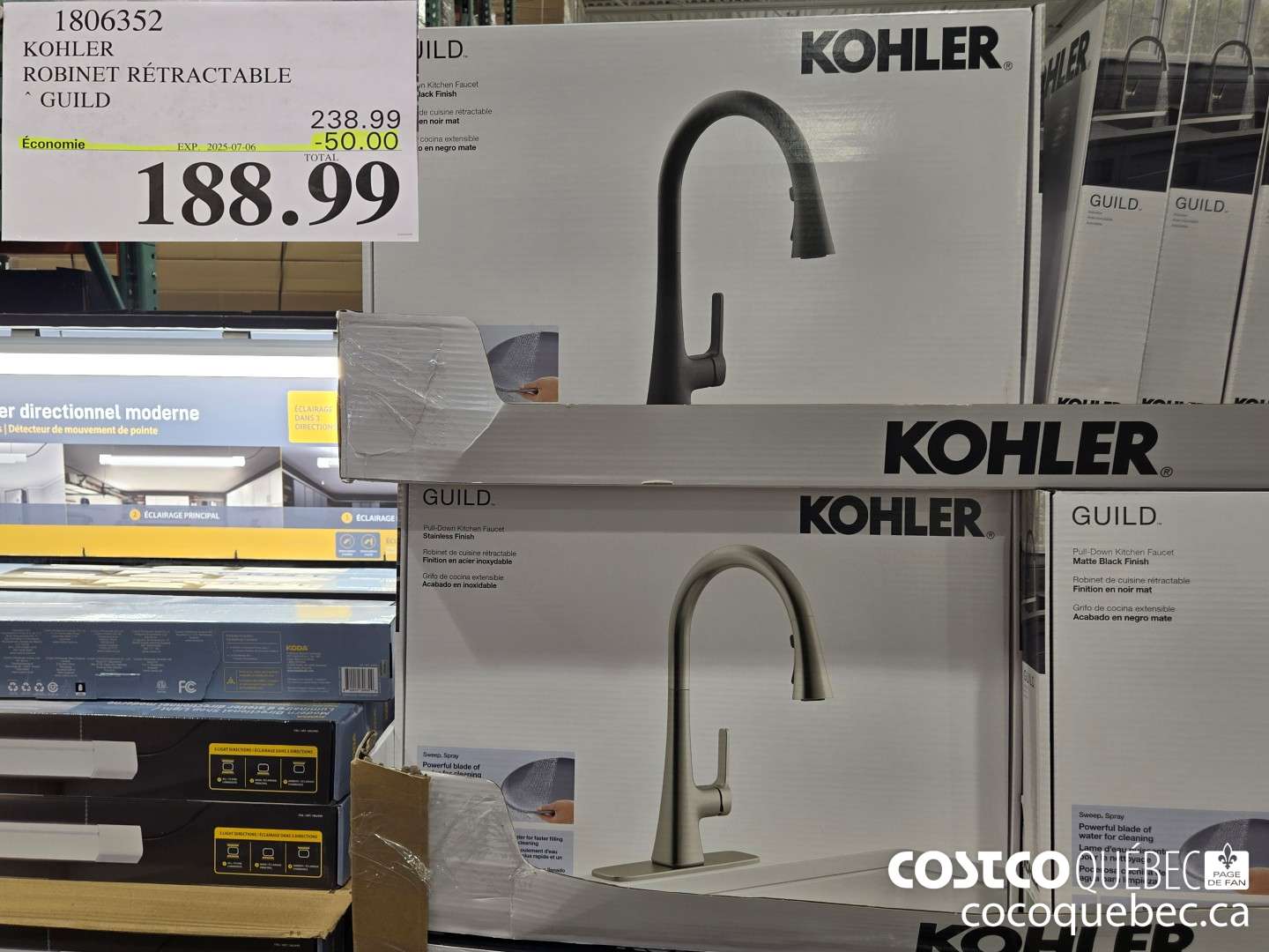 1806352 KOHLER ROBINET RETRACTABLE  ($50.00 INSTANT SAVINGS EXPIRES ON 2025-07-06) $188.99