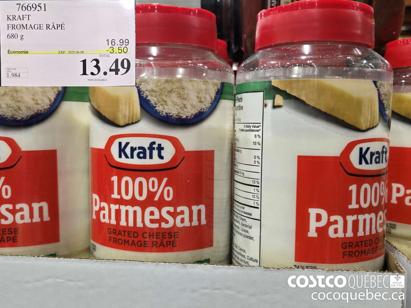 766951 KRAFT FROMAGE RAPE 680 g  ($3.50 INSTANT SAVINGS EXPIRES ON 2025-06-08) $13.49